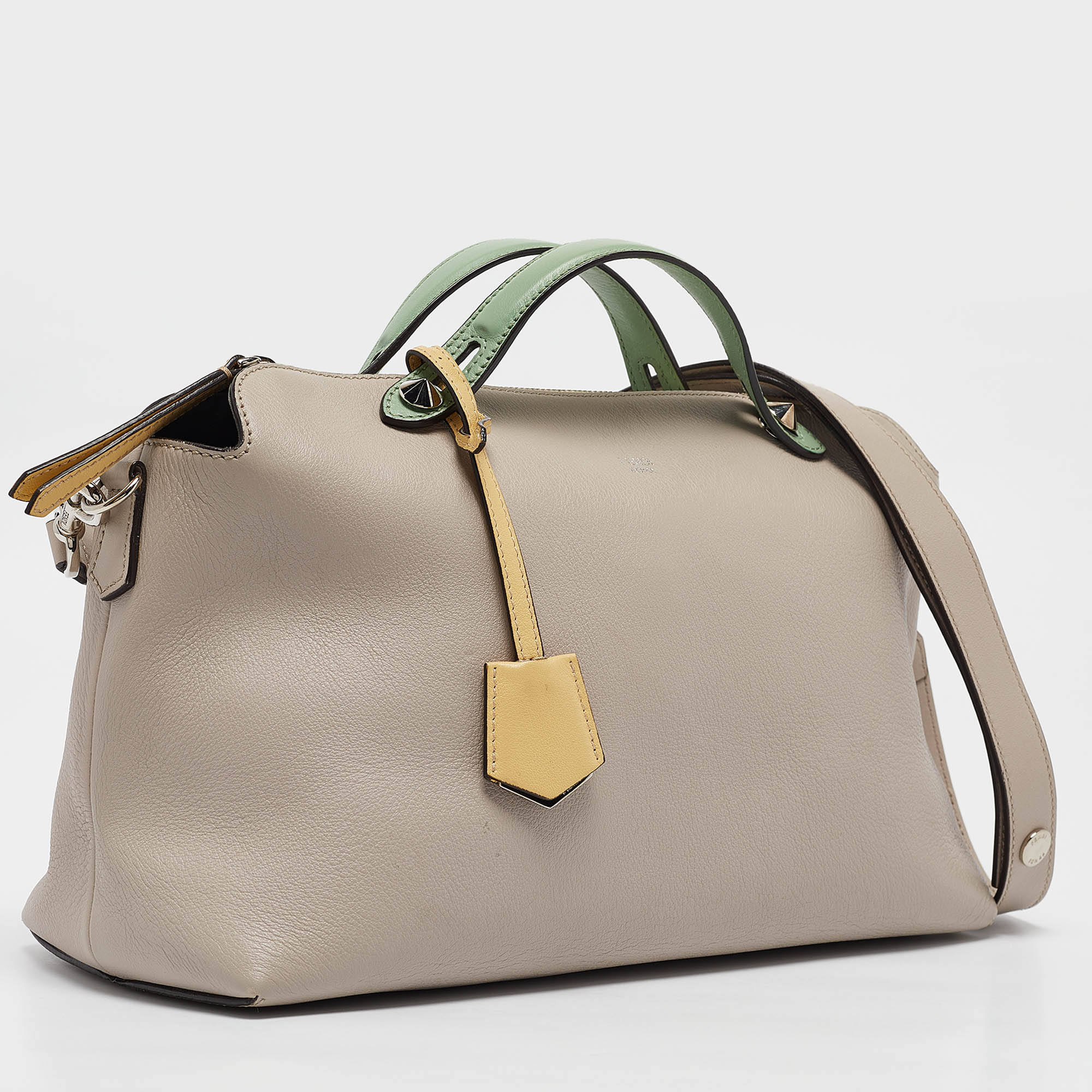 Fendi Multicolor Leather Large By The Way Boston Bag 