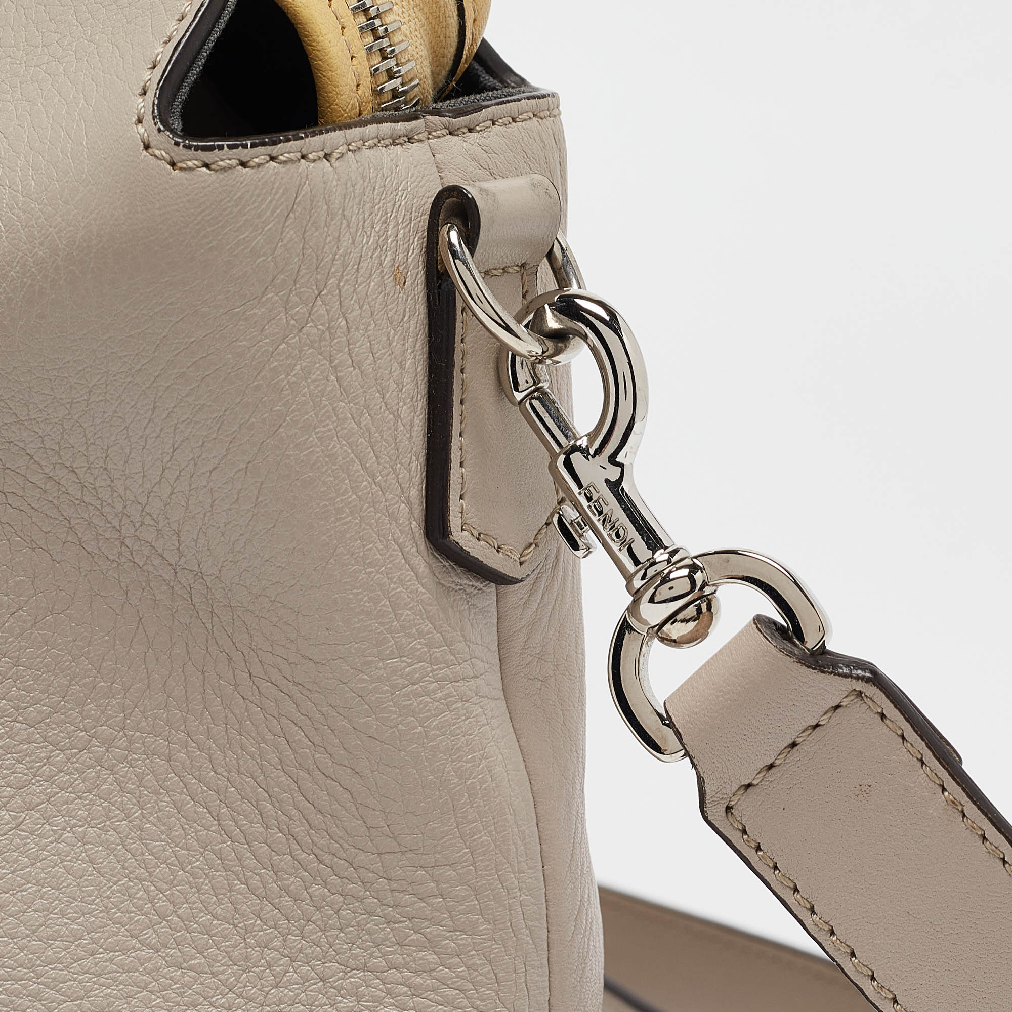 Fendi Multicolor Leather Large By The Way Boston Bag 