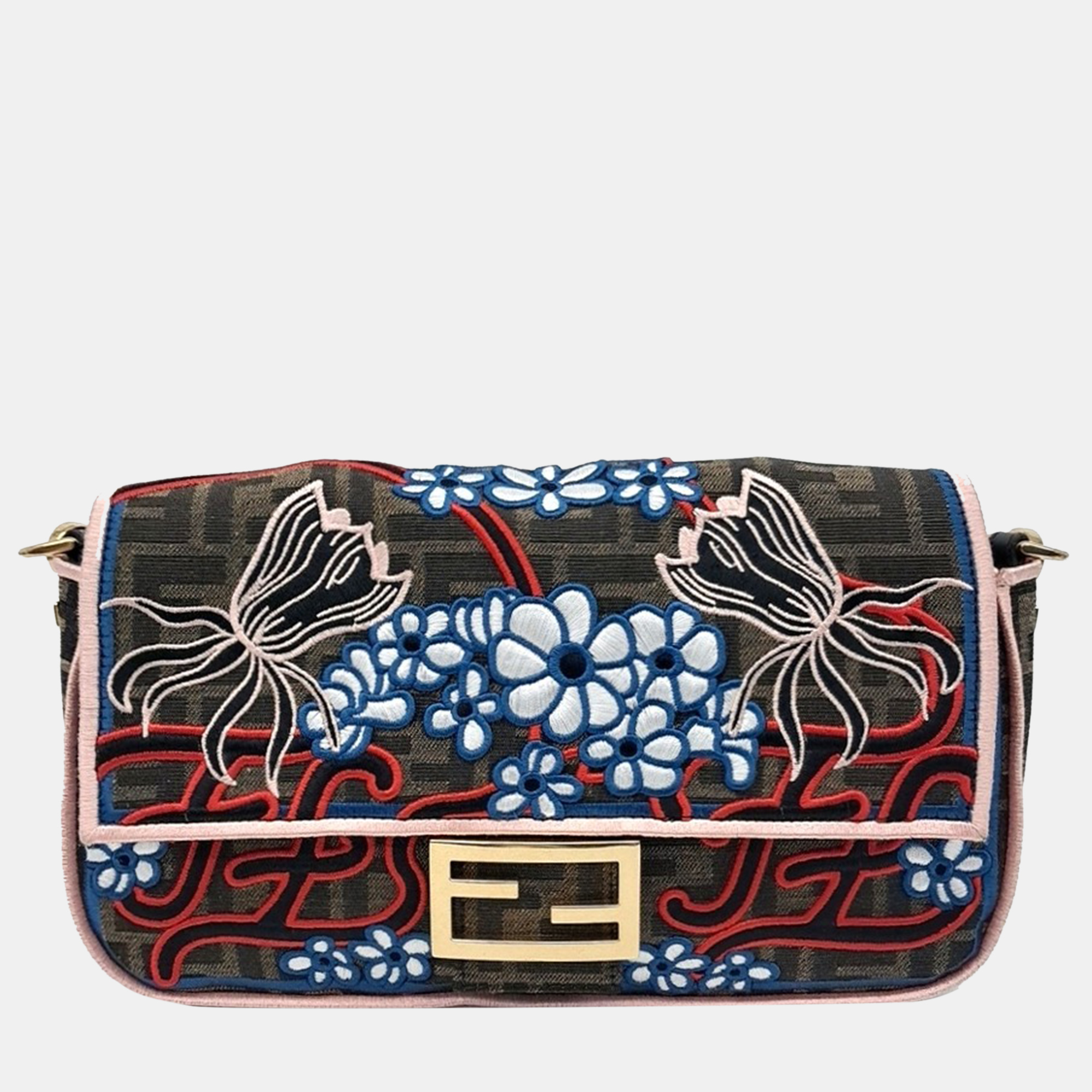 

Fendi Zucca Baguette Bag, Multicolor