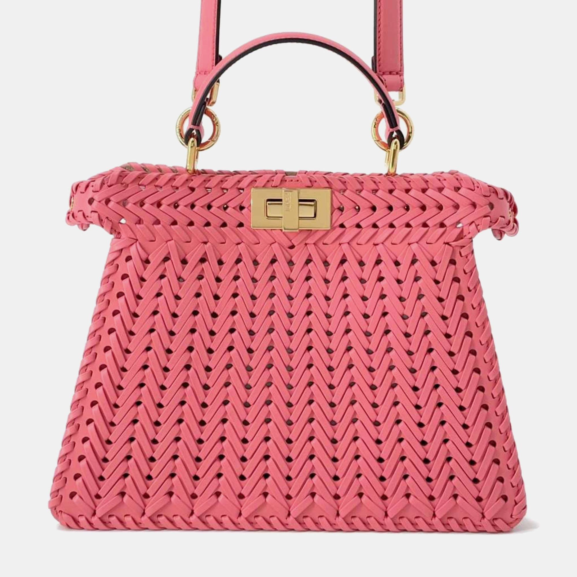 

Fendi Peekaboo I See You Small Shoulder Bag, Pink