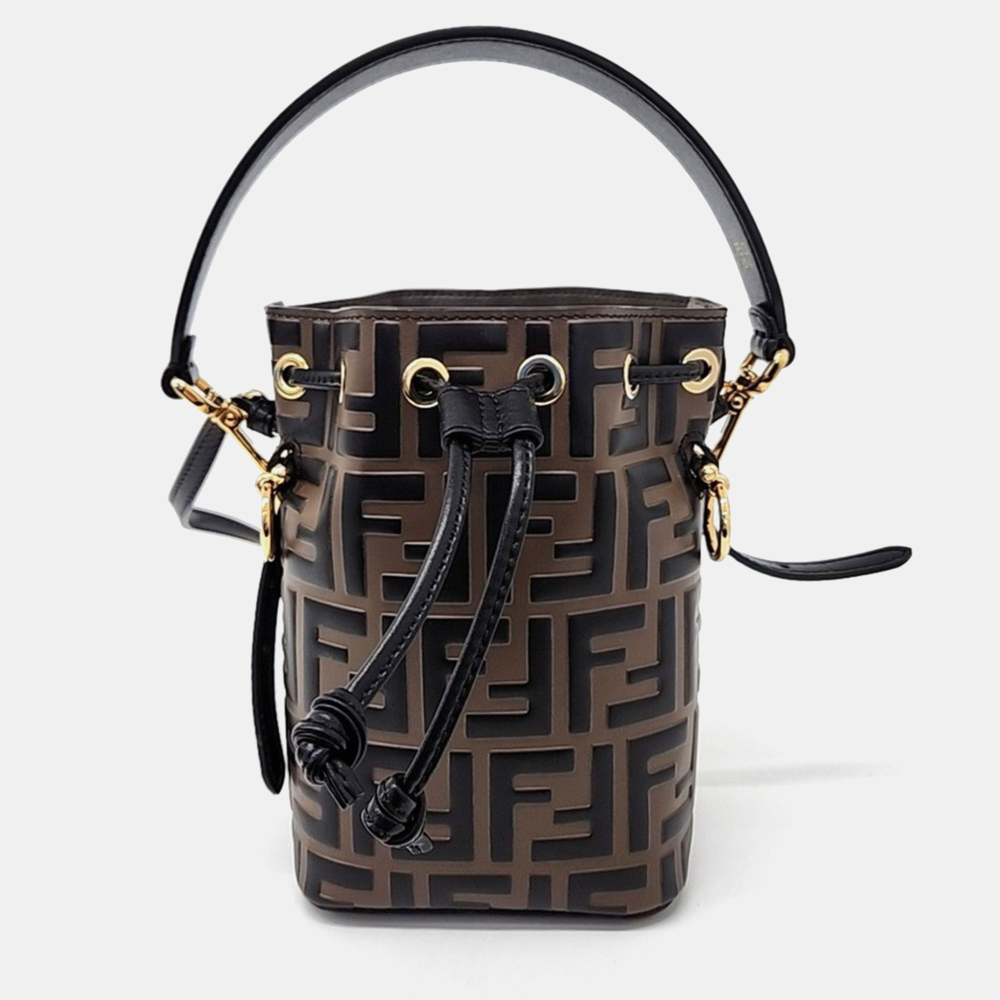 

Fendi Montresor Mini Bucket Bag, Brown