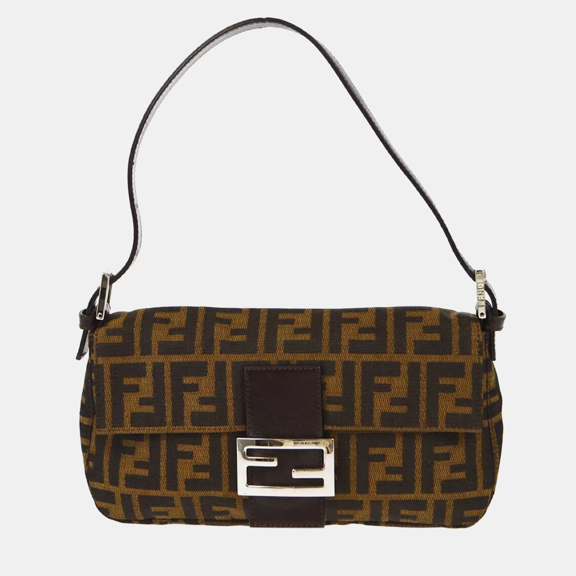 

Fendi Brown Zucca Baguette Handbag