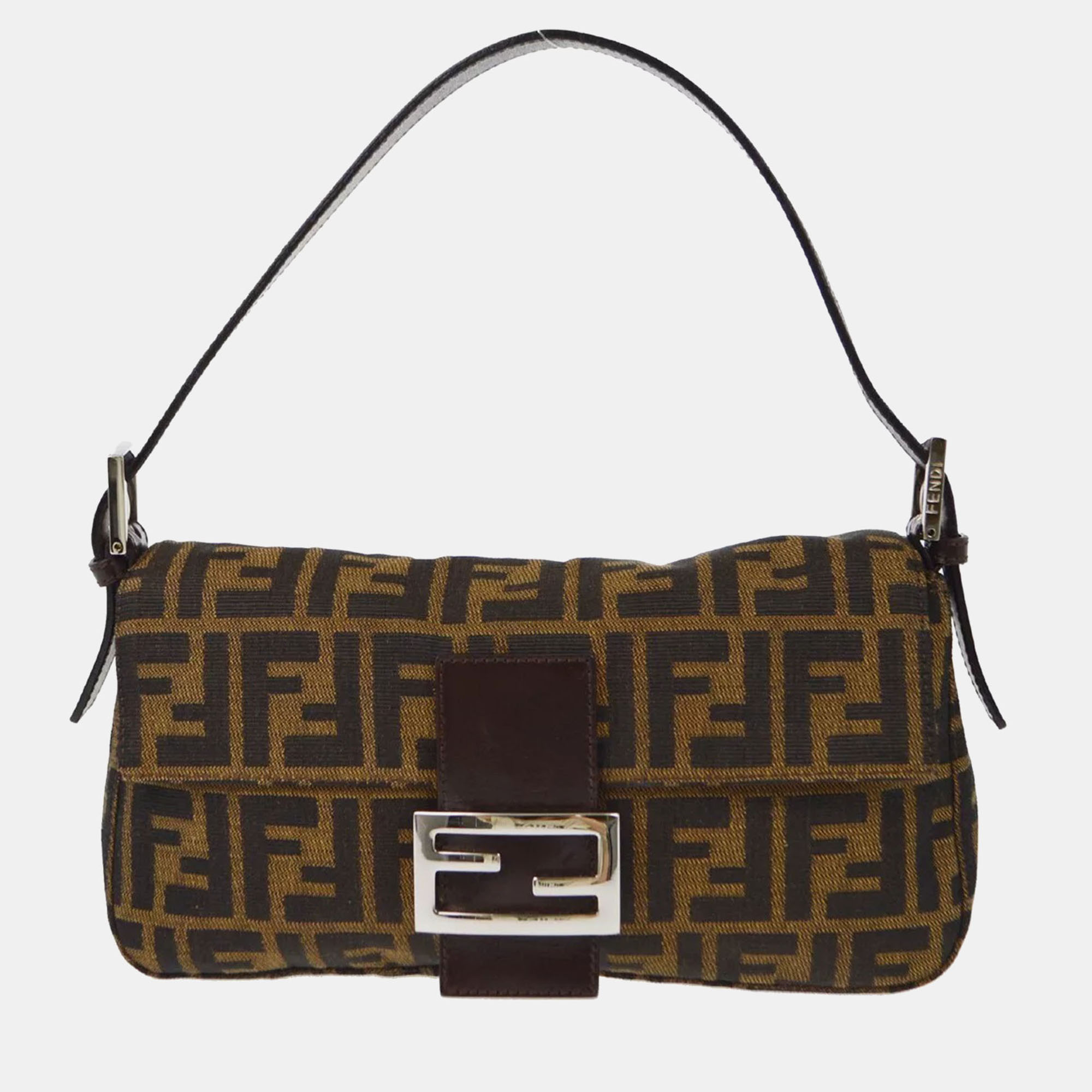 

Fendi Brown Zucca Baguette Handbag