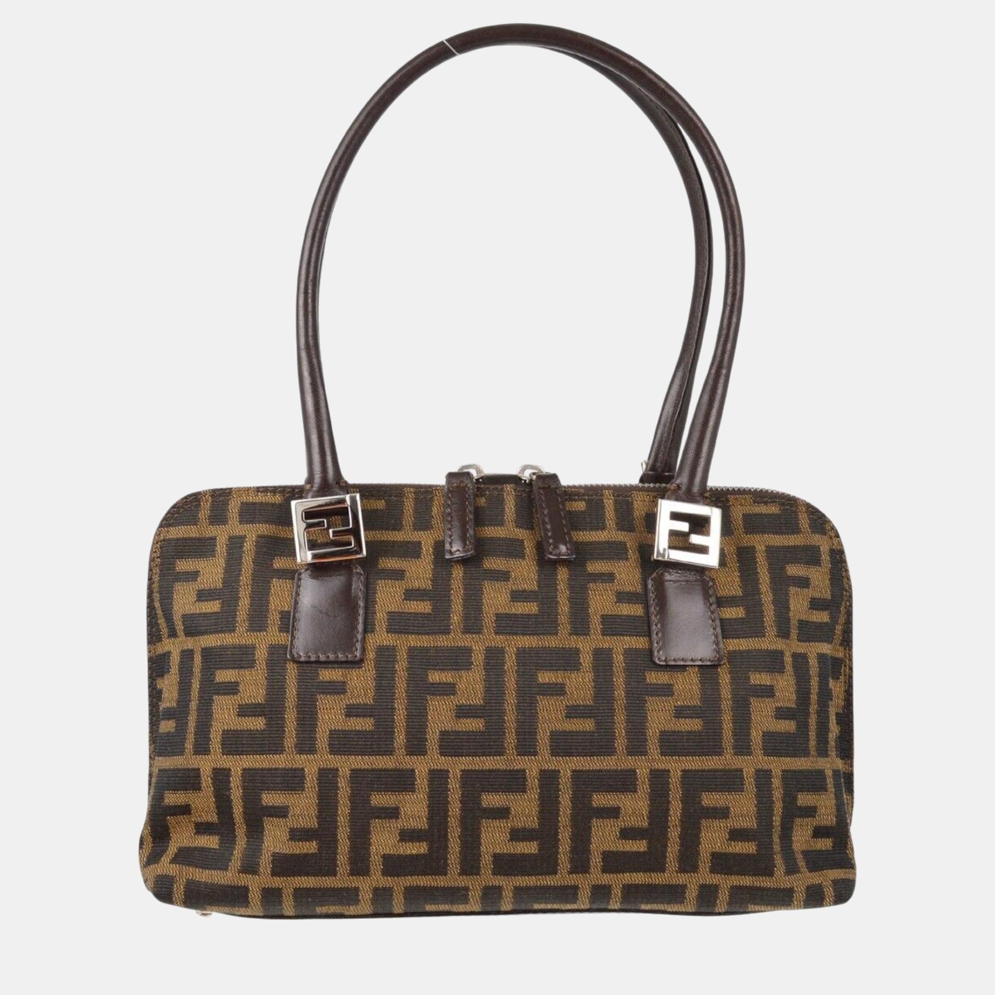 

Fendi Brown Zucca Handbag