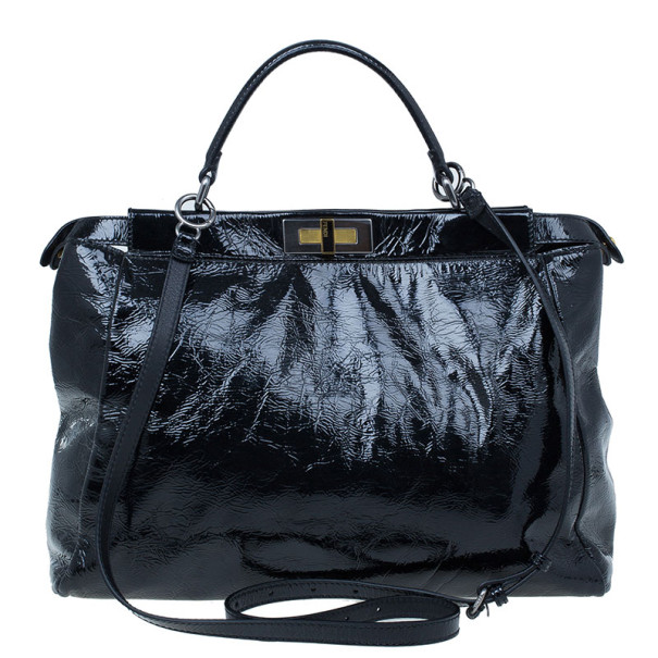 fendi peekaboo patent leather