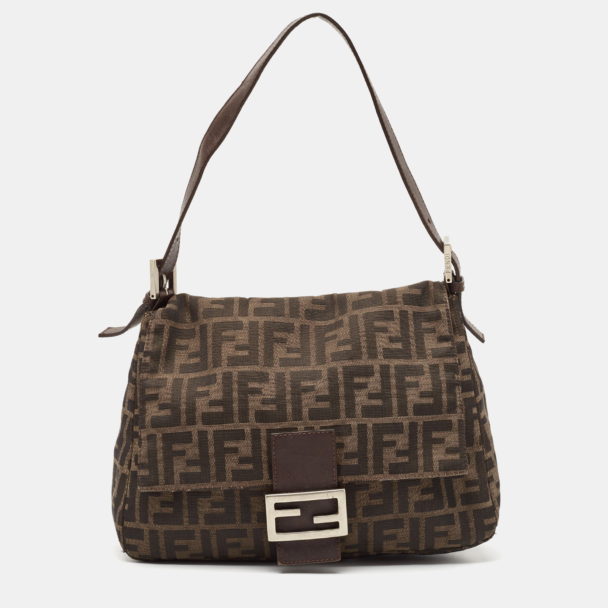 

Fendi Tobacco Zucca Canvas and Leather Mama Baguette Bag, Brown