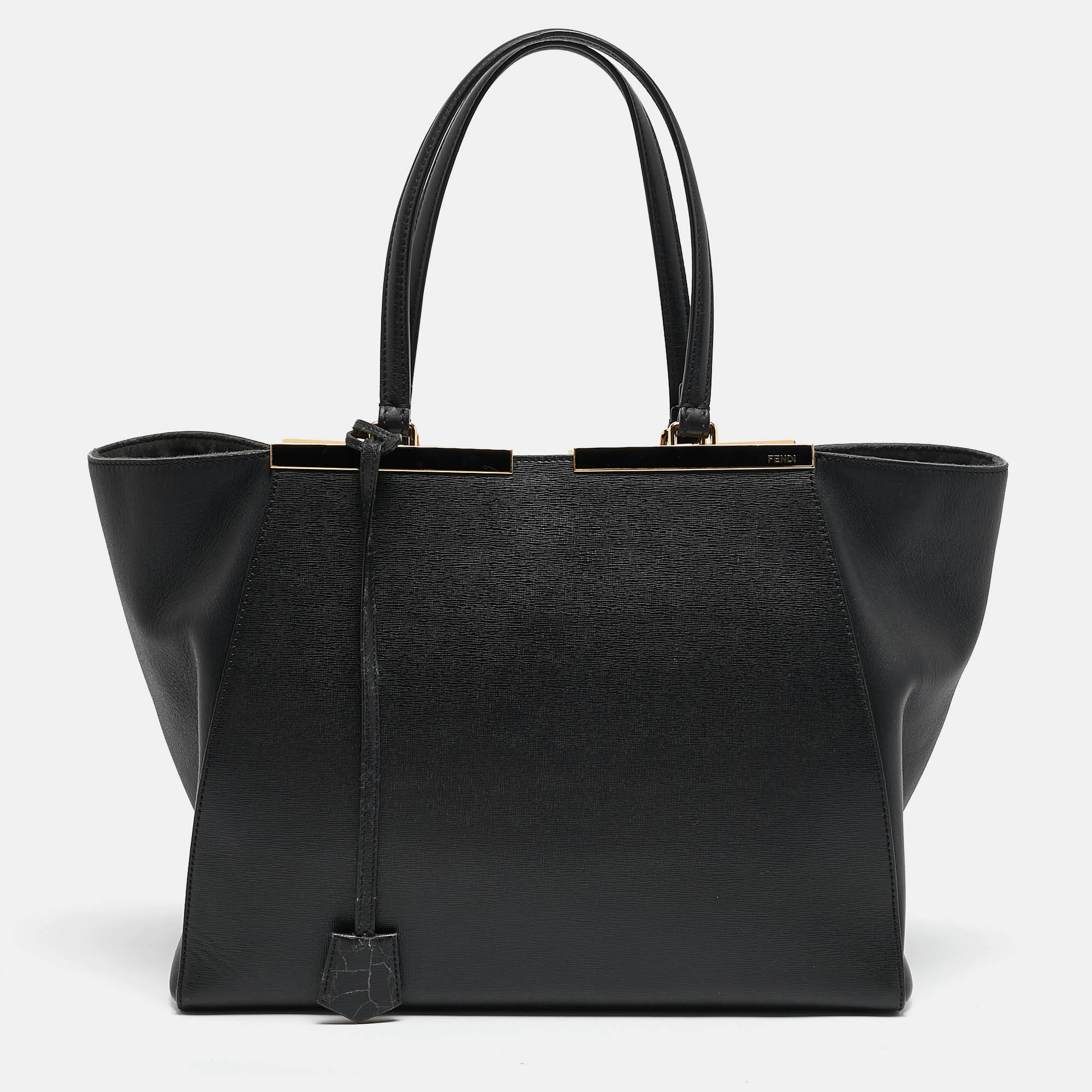 

Fendi Black Leather  3Jours Tote