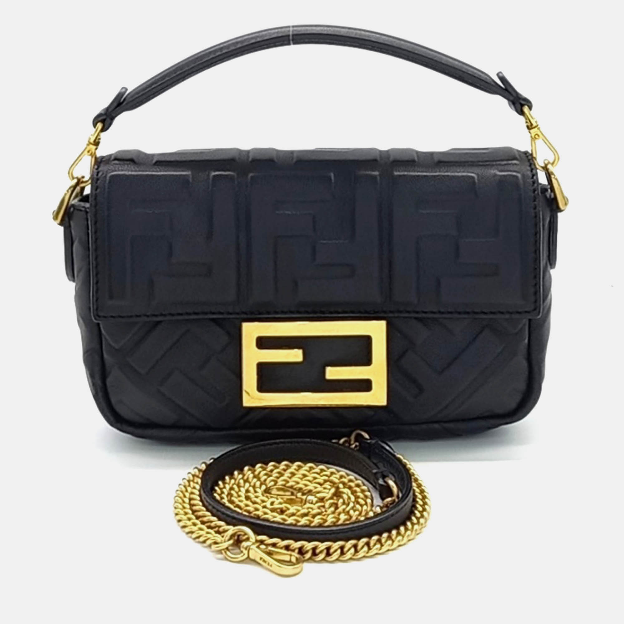 

Fendi Baguette Mini Bag, Black