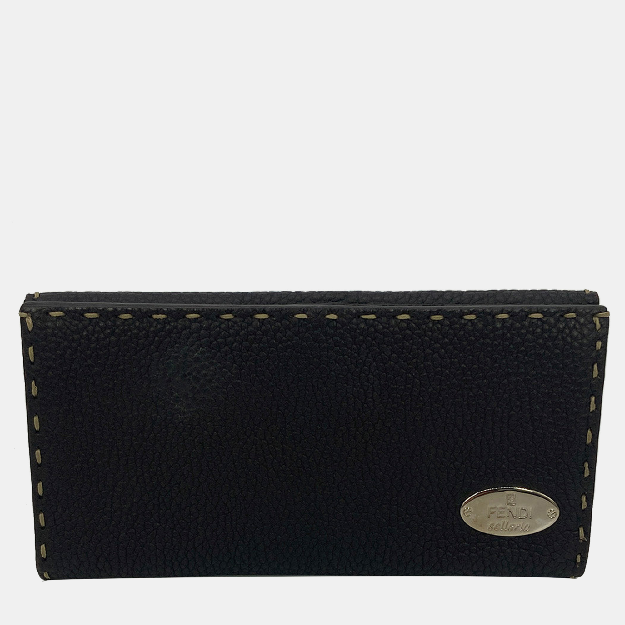 

Fendi Dark Brown Selleria Leather Continental Wallet