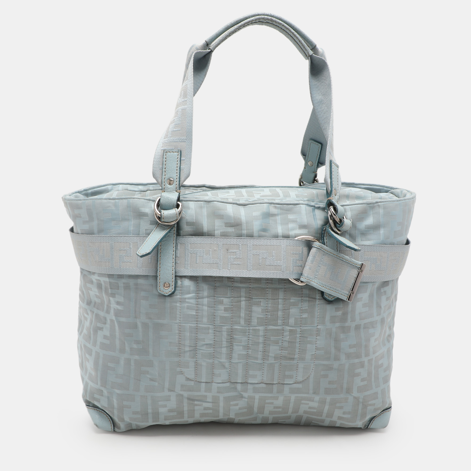 

Fendi Light Blue Nylon Tote