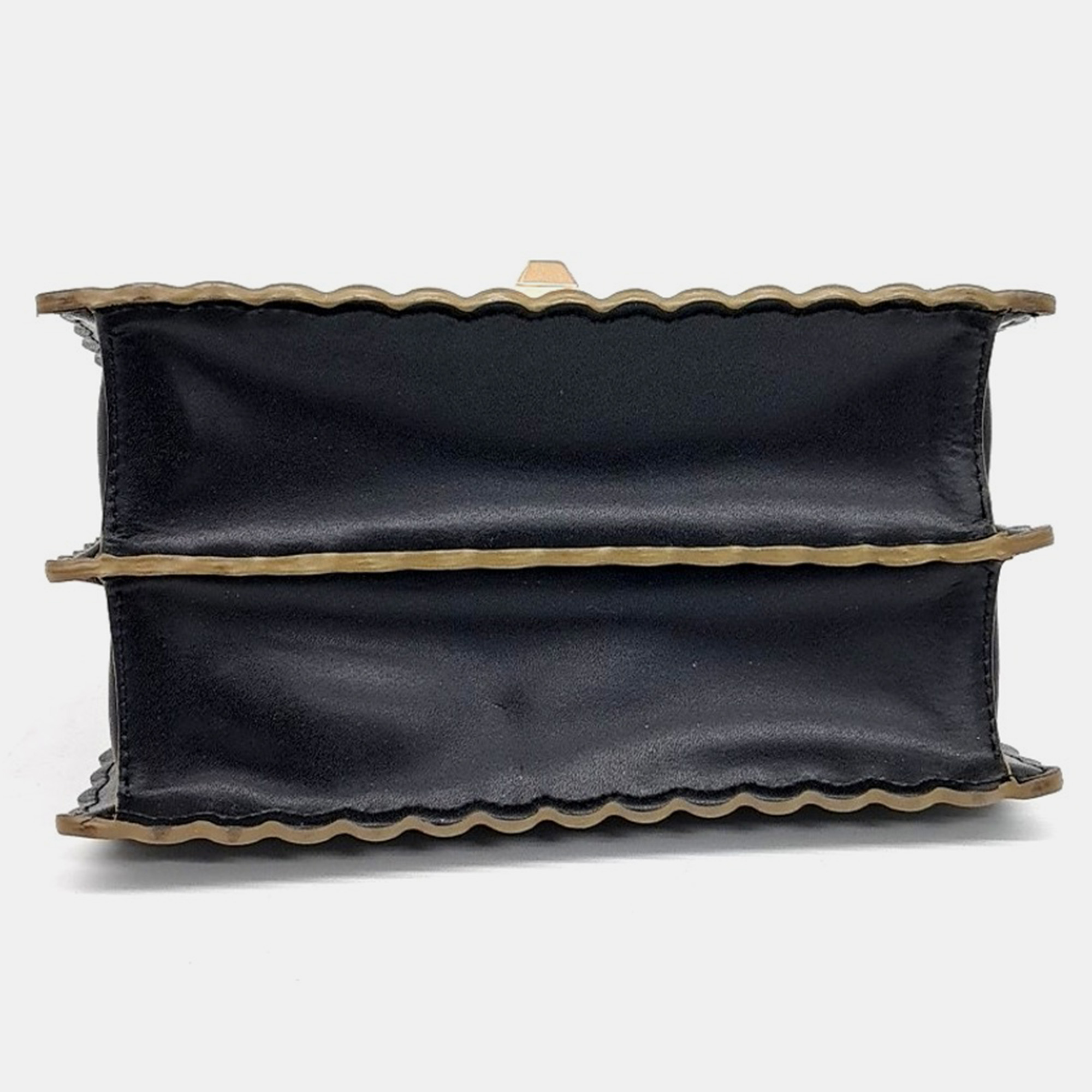 Fendi Black Leather Can Eye Small Bag 