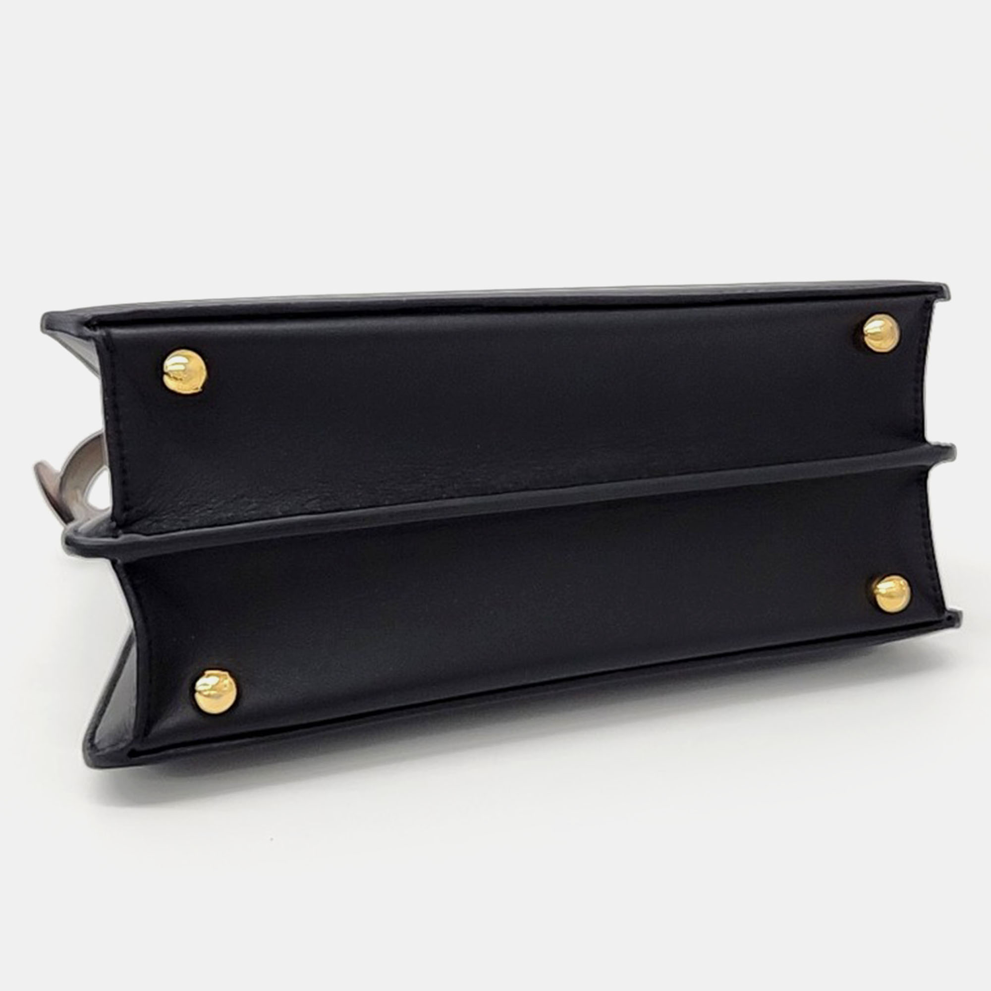 Fendi Black Leather Peekaboo I SEE U Small bag 