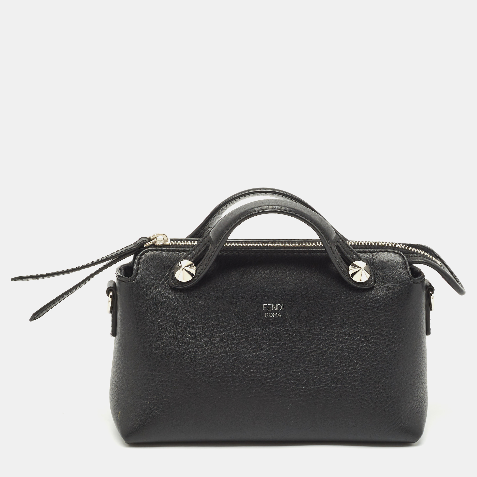 

Fendi Black Leather Mini By The Way Shoulder Bag