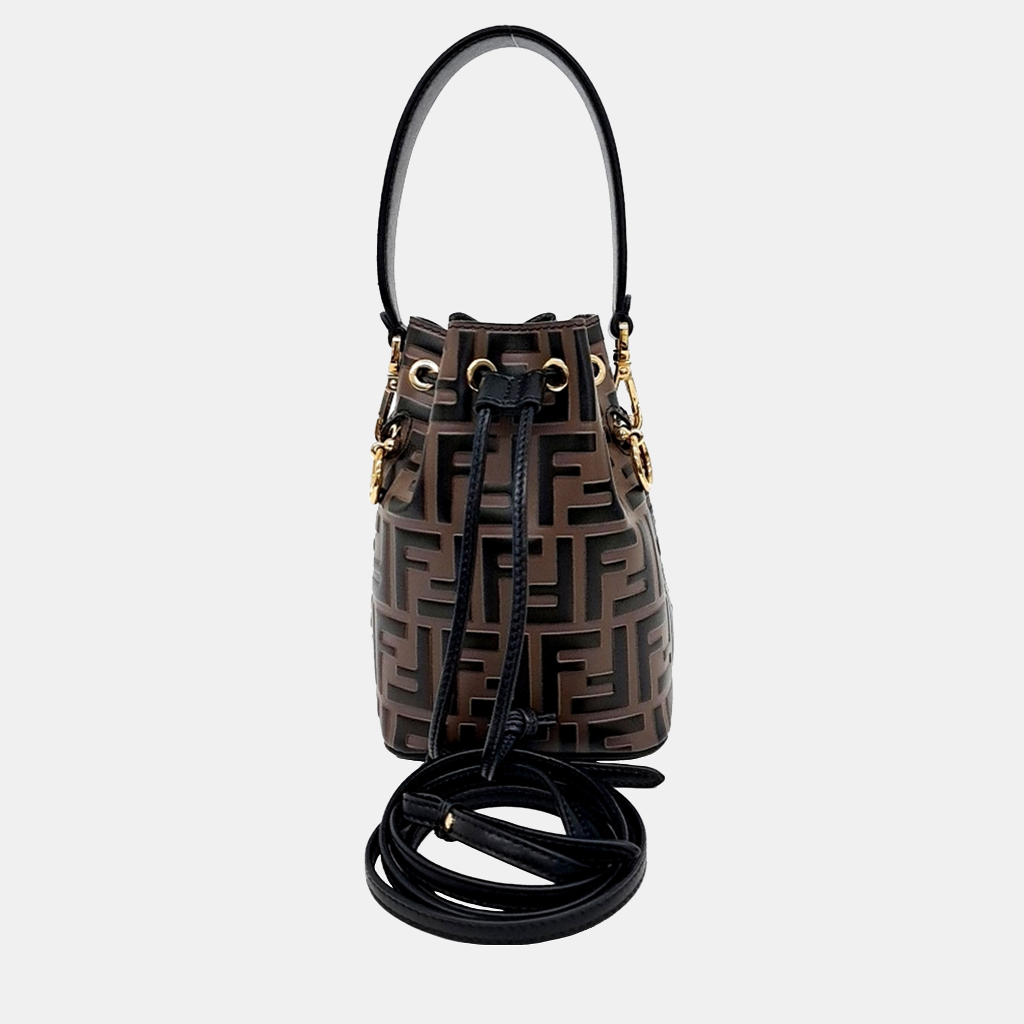 

Fendi Montresor Bucket Mini Bag, Brown