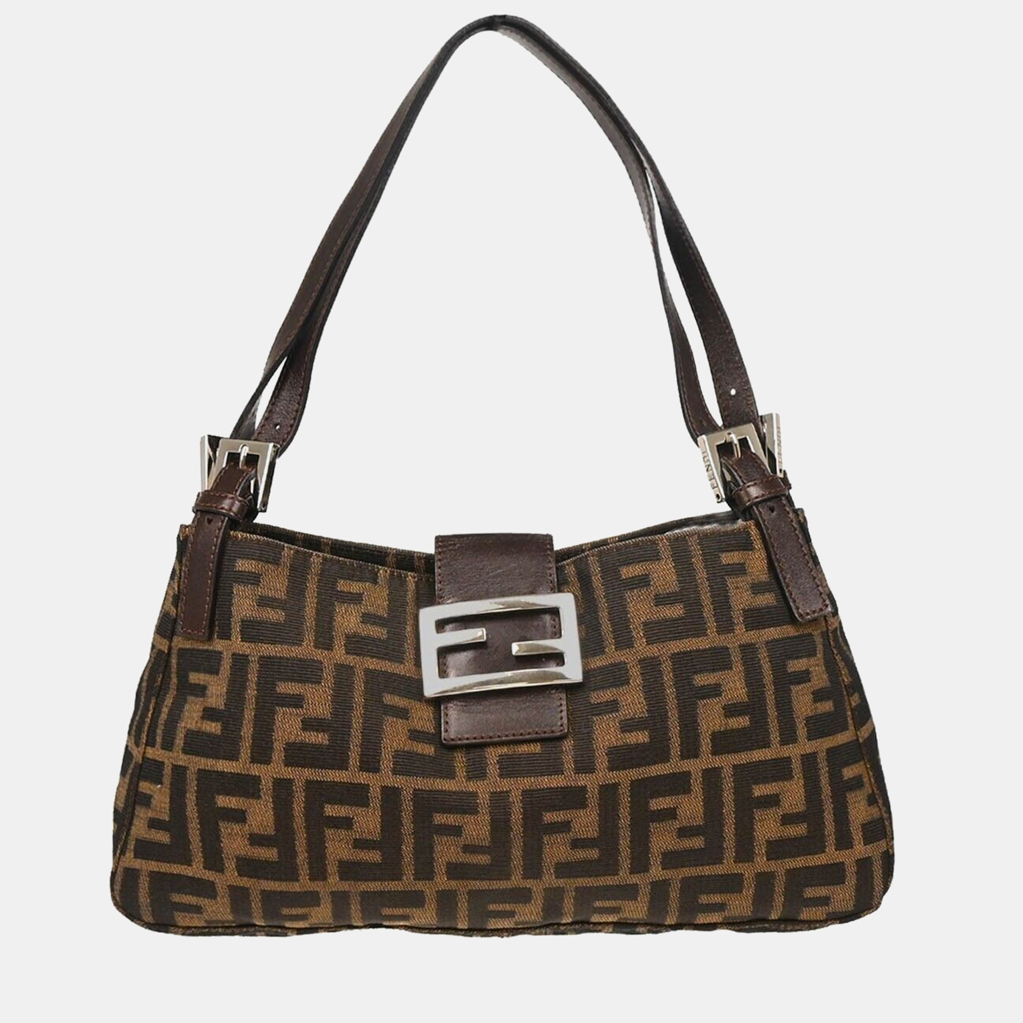 

Fendi Brown Zucca Canvas Hobo Bag
