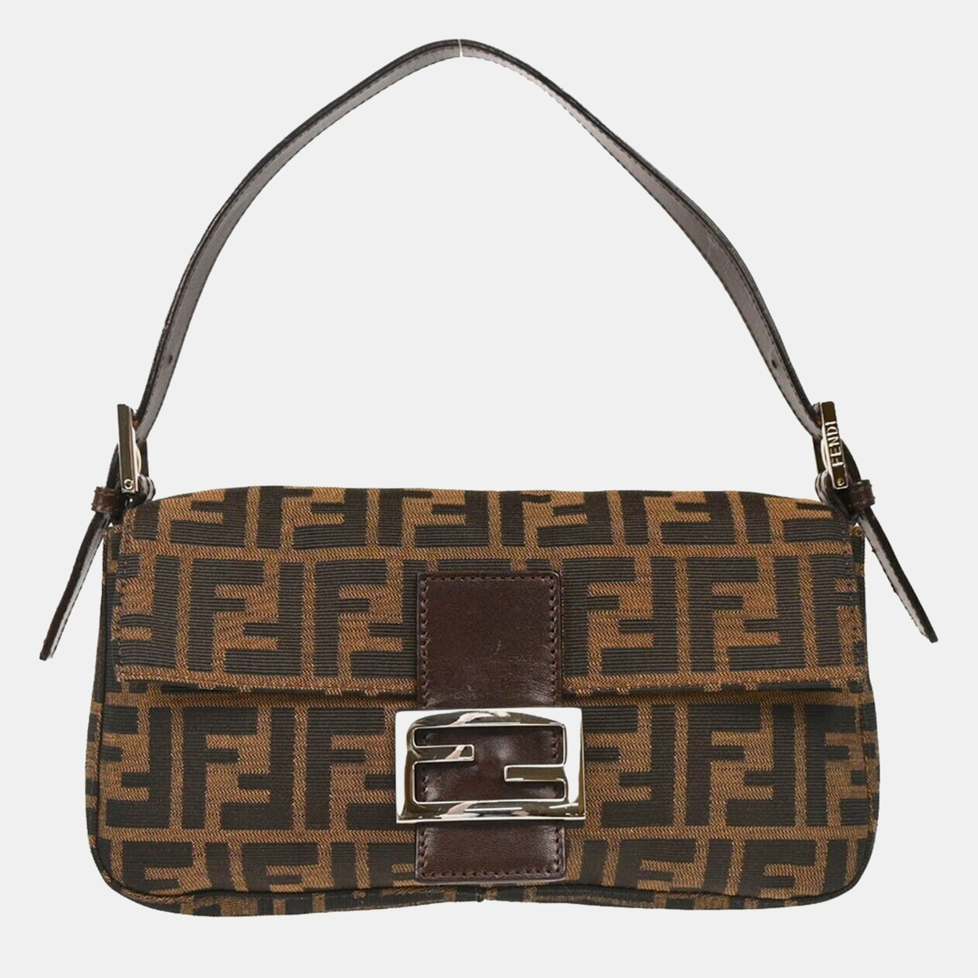 

Fendi Brown Zucca Baguette Handbag