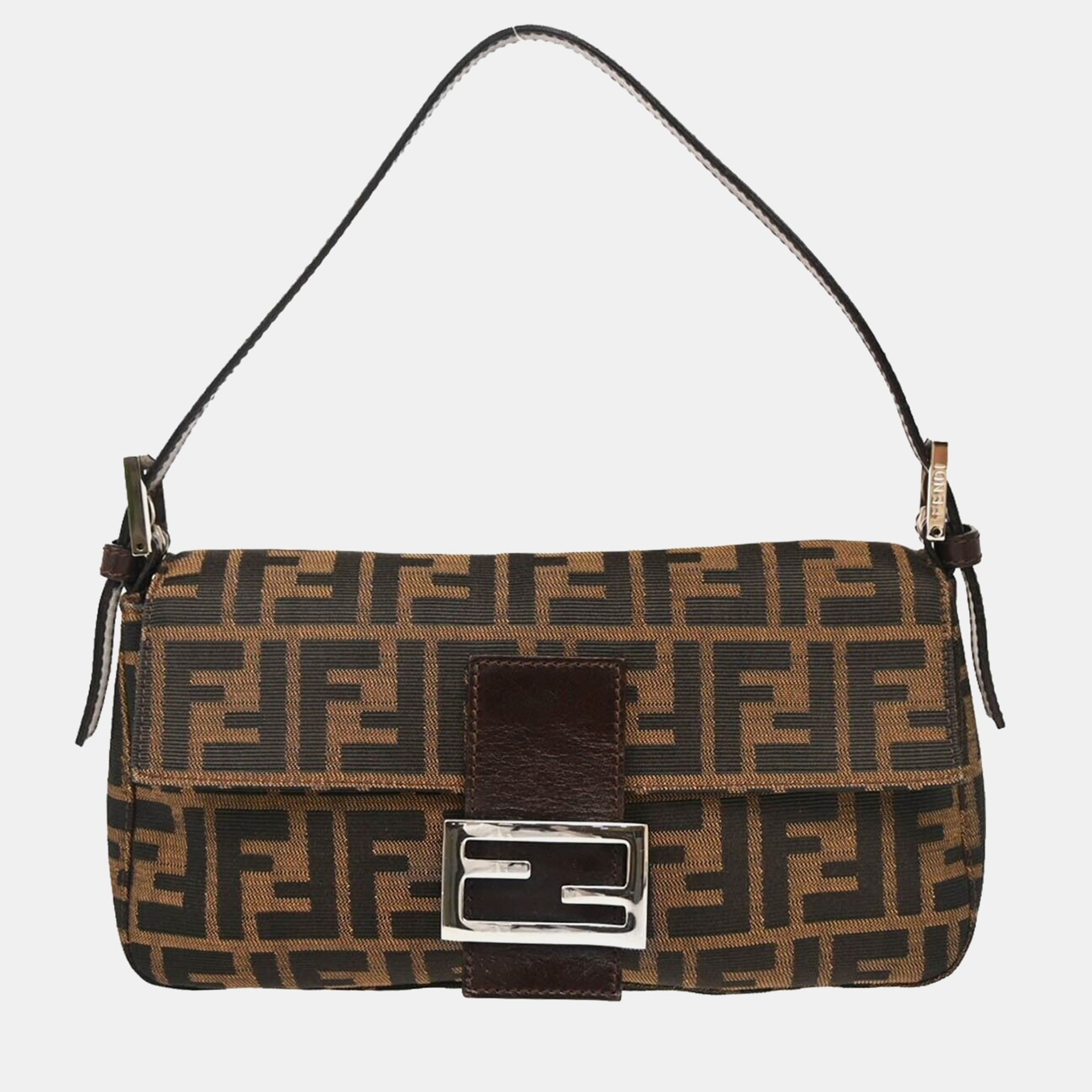 

Fendi Brown Zucca Baguette Handbag