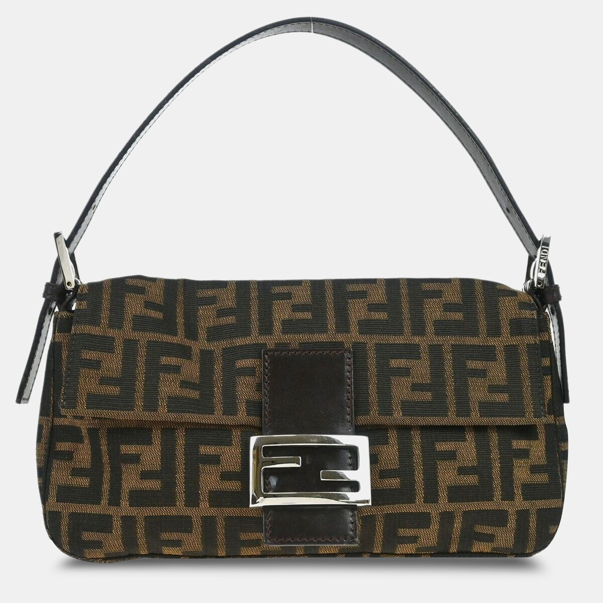 

Fendi Brown Zucca Baguette Handbag