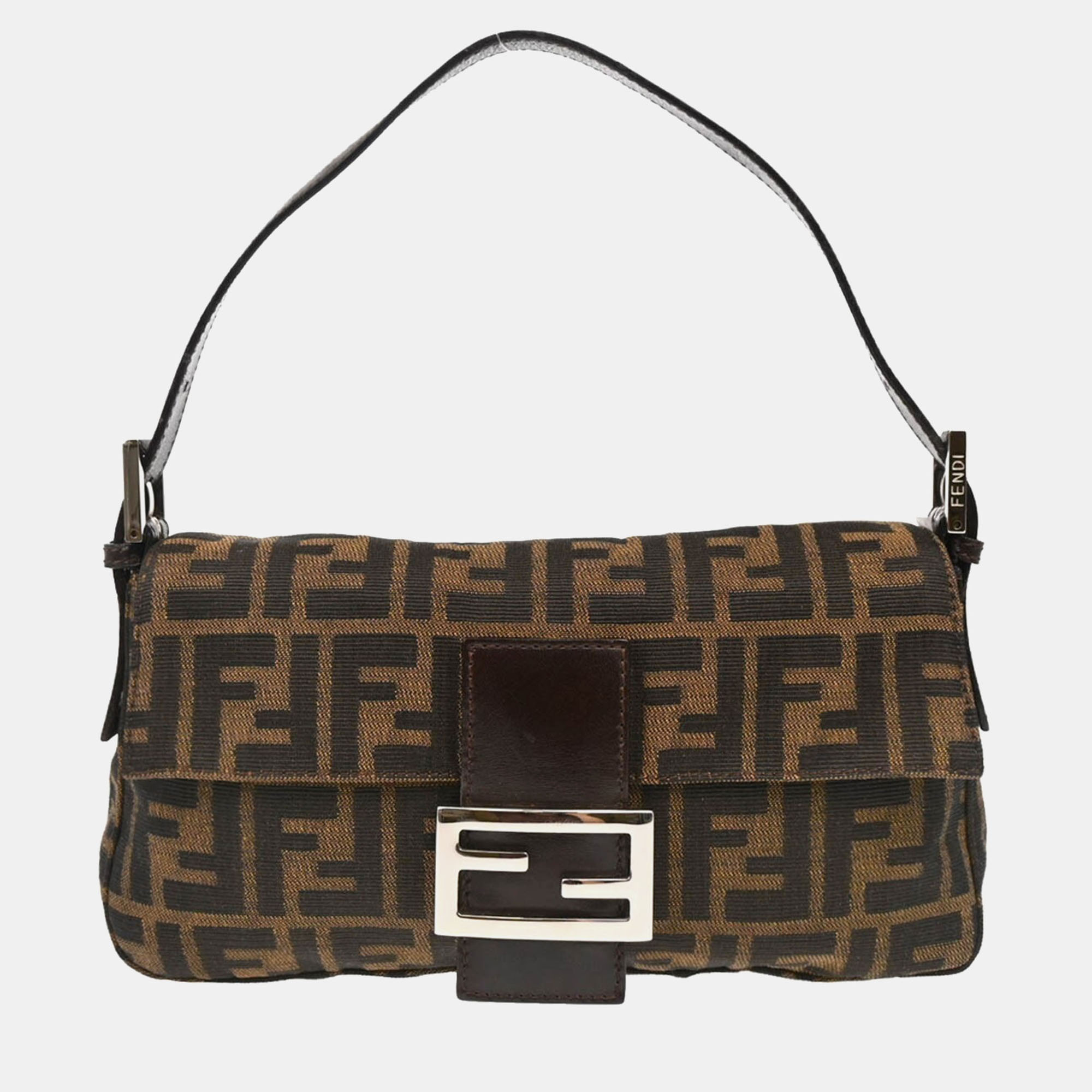 

Fendi Brown Zucca Baguette Handbag