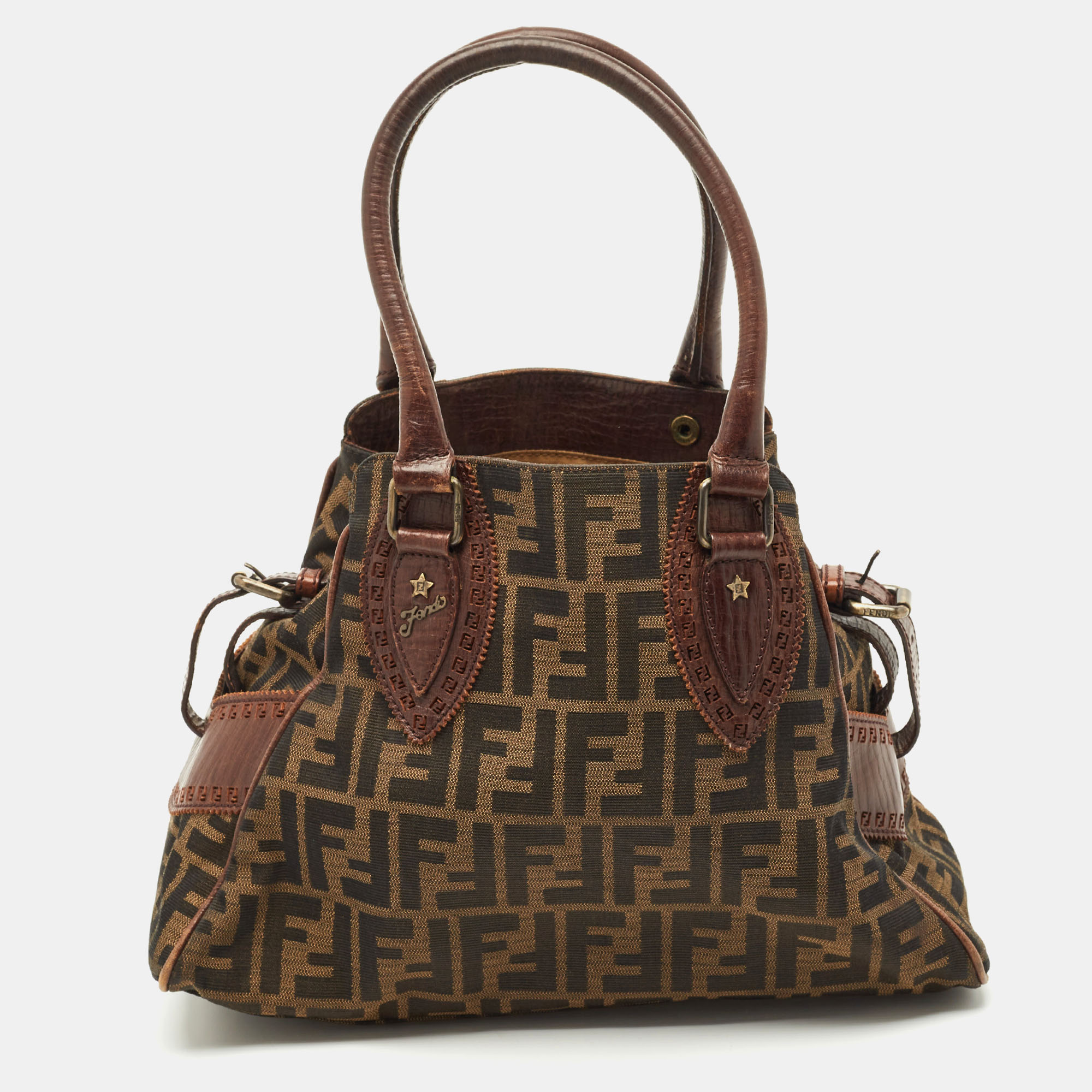 

Fendi Tobacco/Brown Zucca Canvas  Chef De Jour Bag