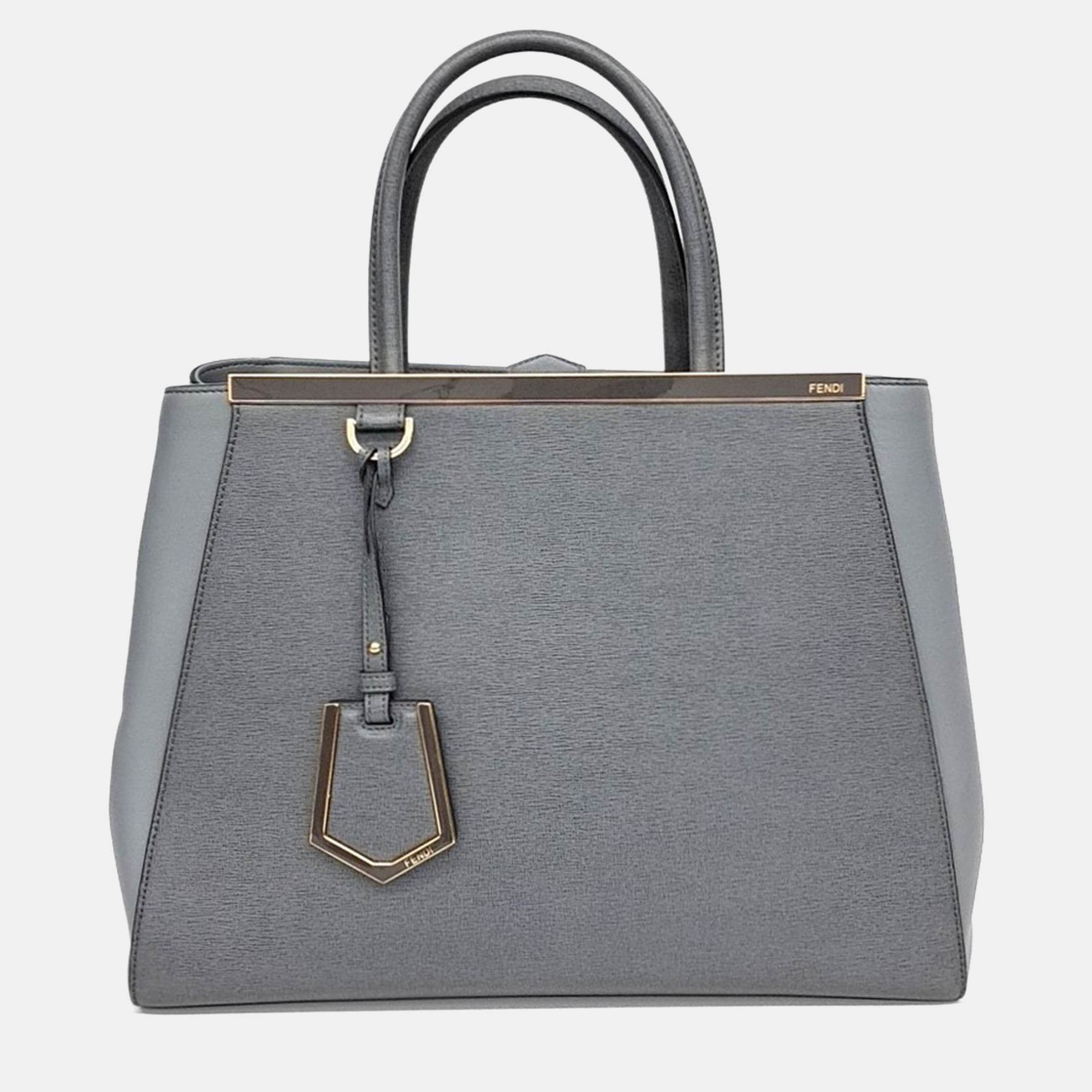 

Fendi Grey Leather Toujours Medium