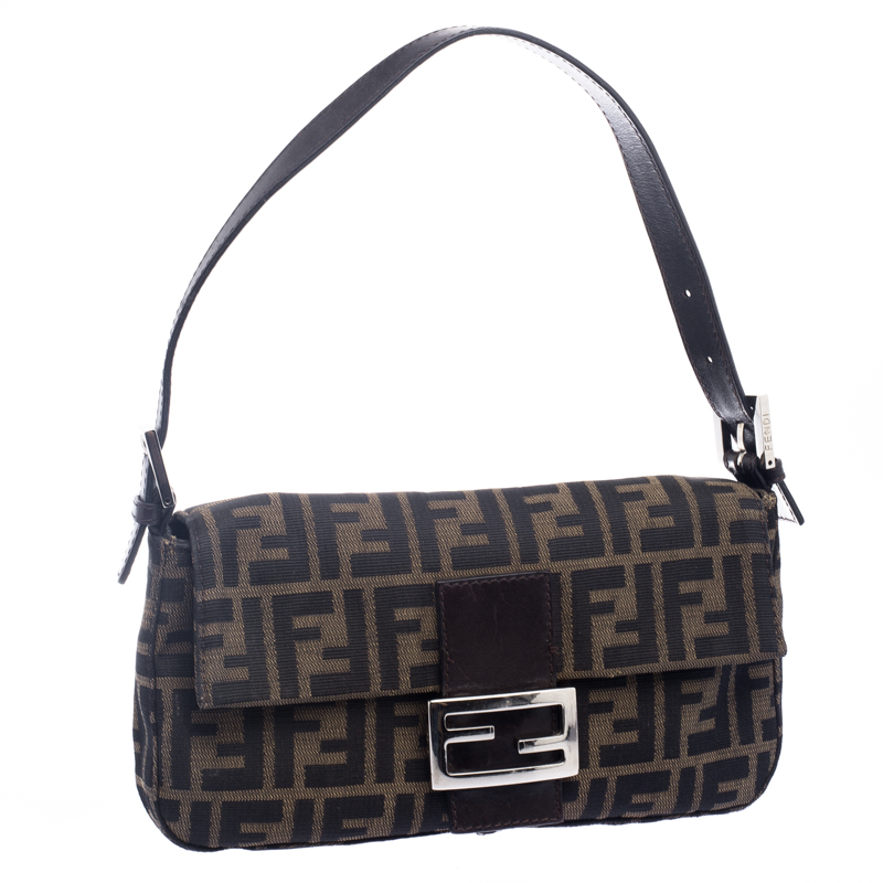 Fendi Tobacco Zucca Canvas Mama Baguette Shoulder Bag Fendi | TLC