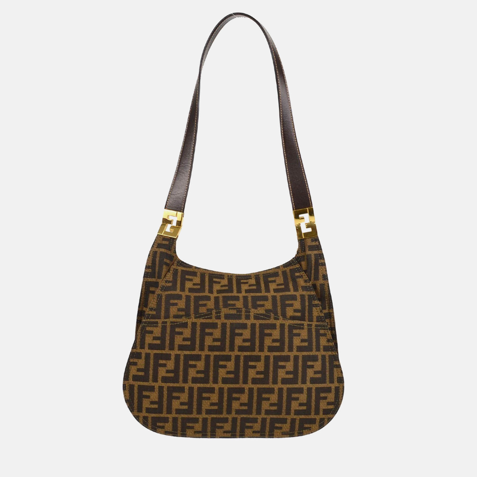 

Fendi Brown Zucca Shoulder Bag