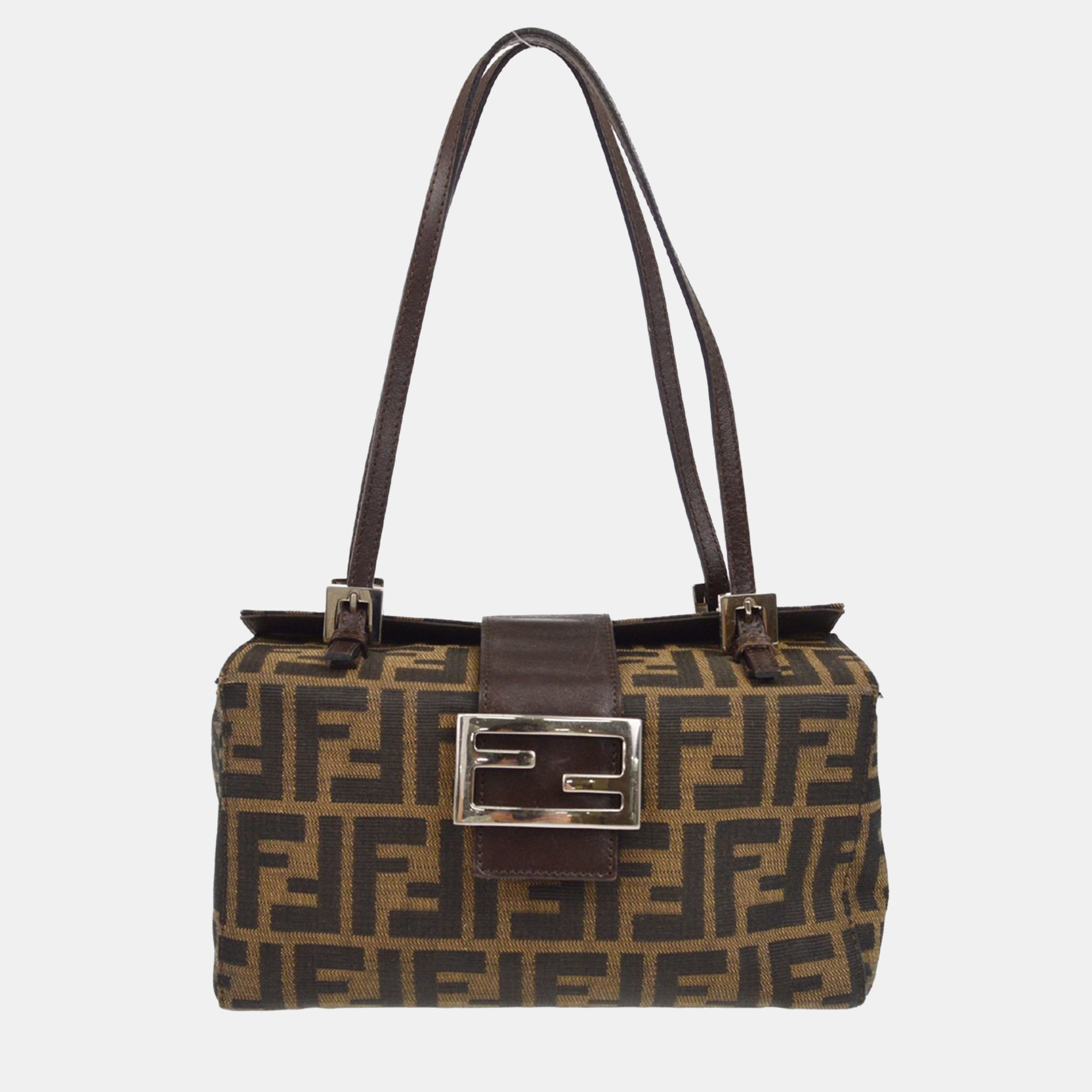 

Fendi Brown Zucca Handbag, Black