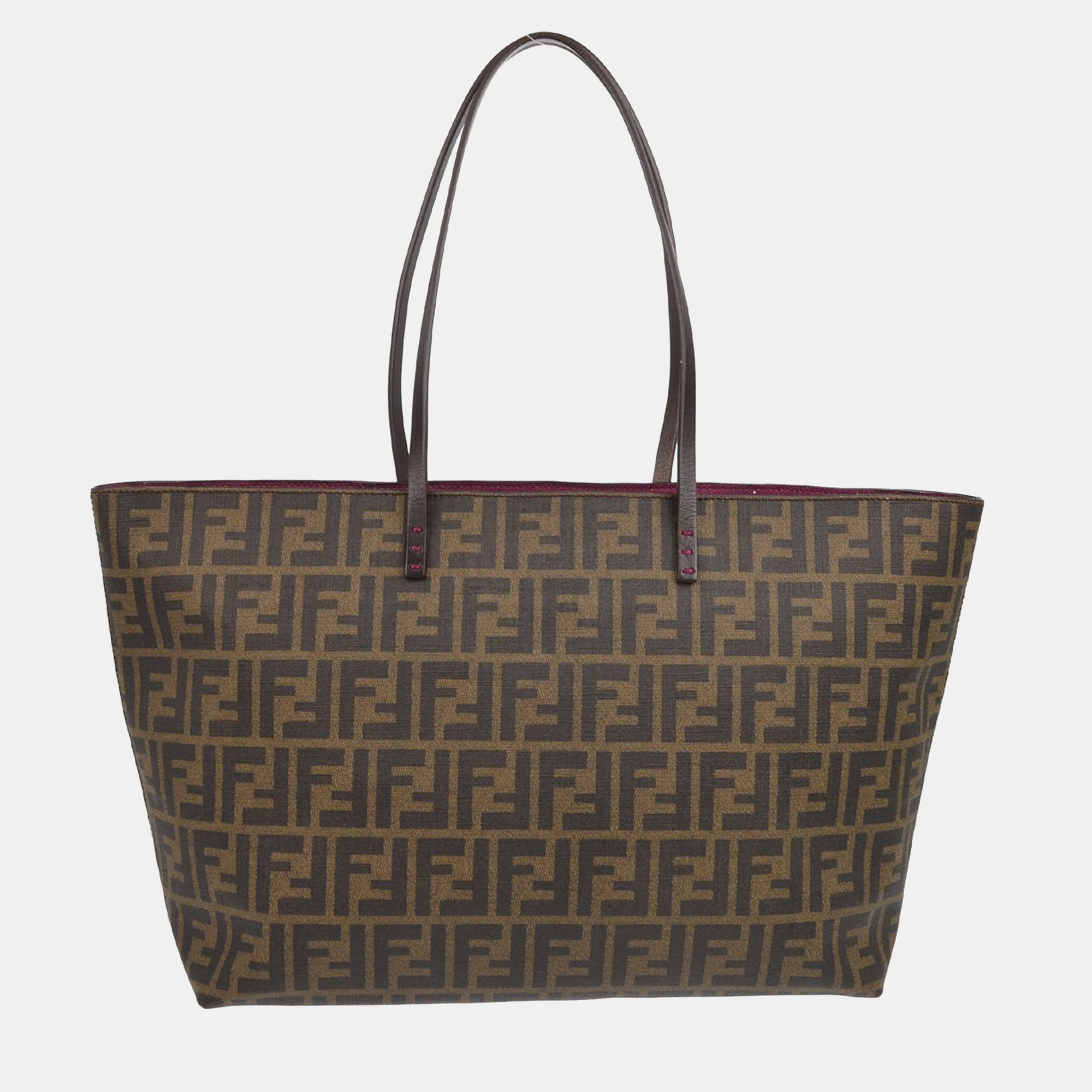 

Fendi Brown Zucca Tote, Black