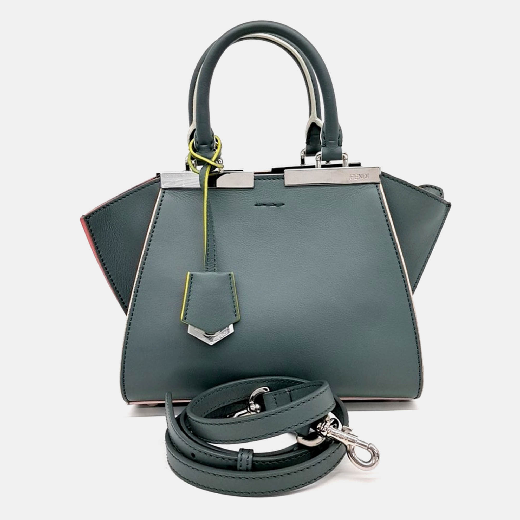 

Fendi Green Leather Toijour Mini Bag