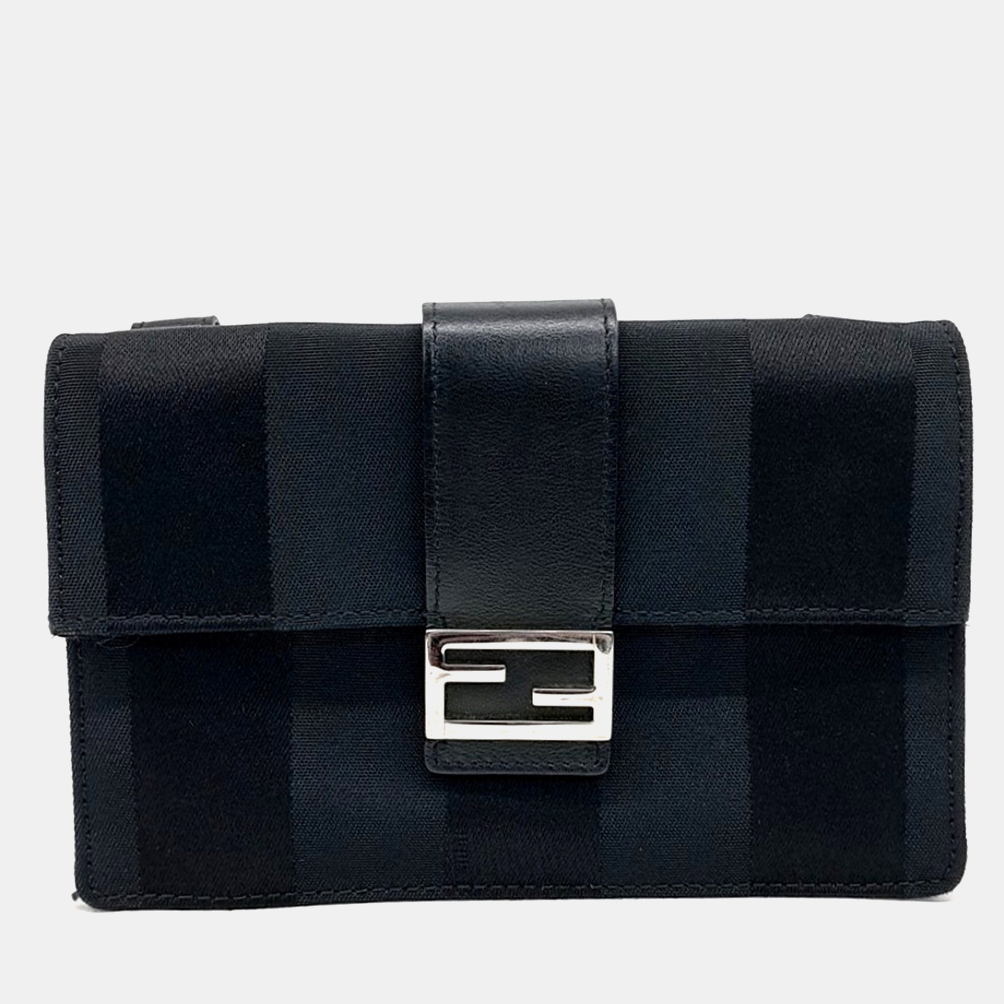 

Fendi Black Fabric Baguette Pouch