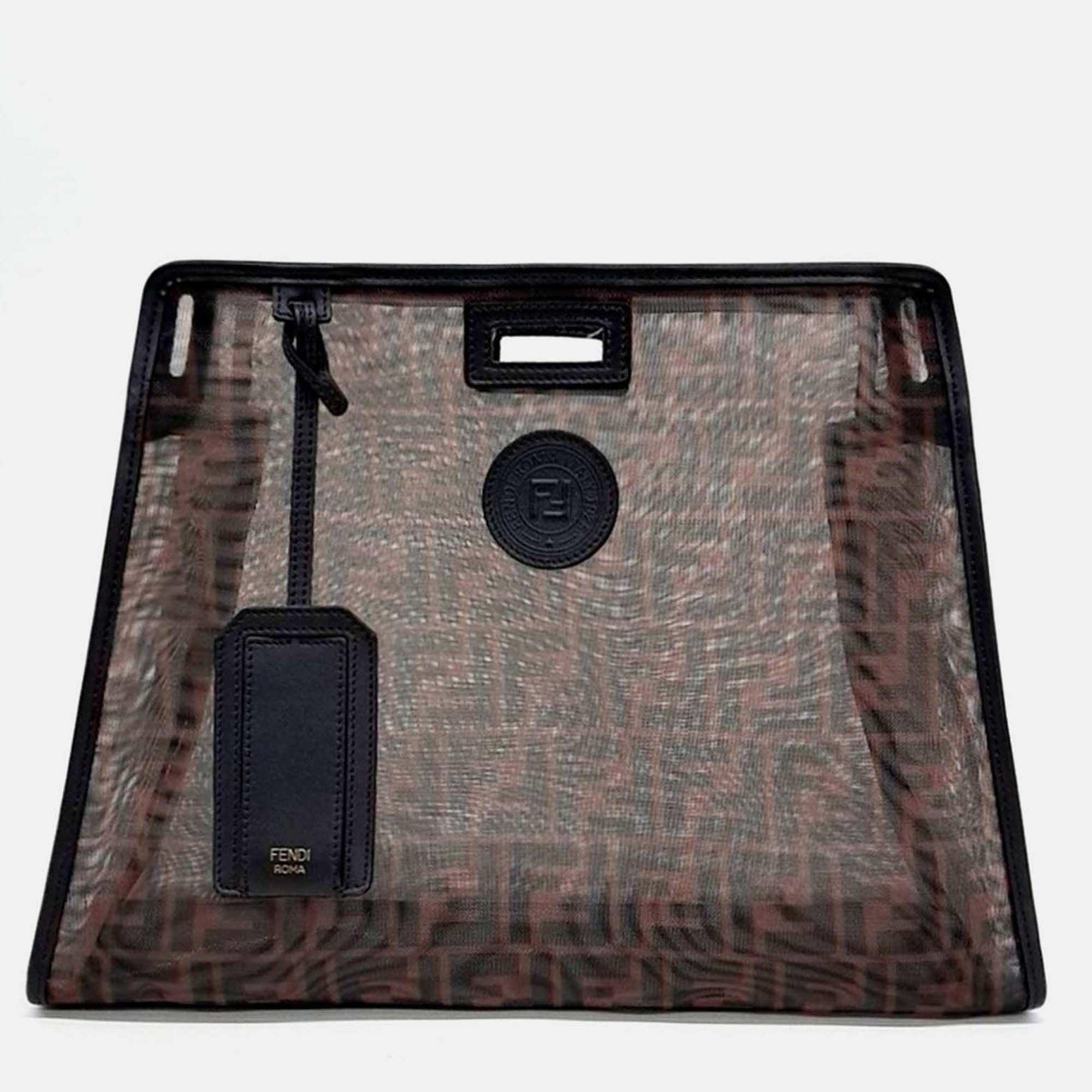 

Fendi Brown Mesh Peekaboo Cover