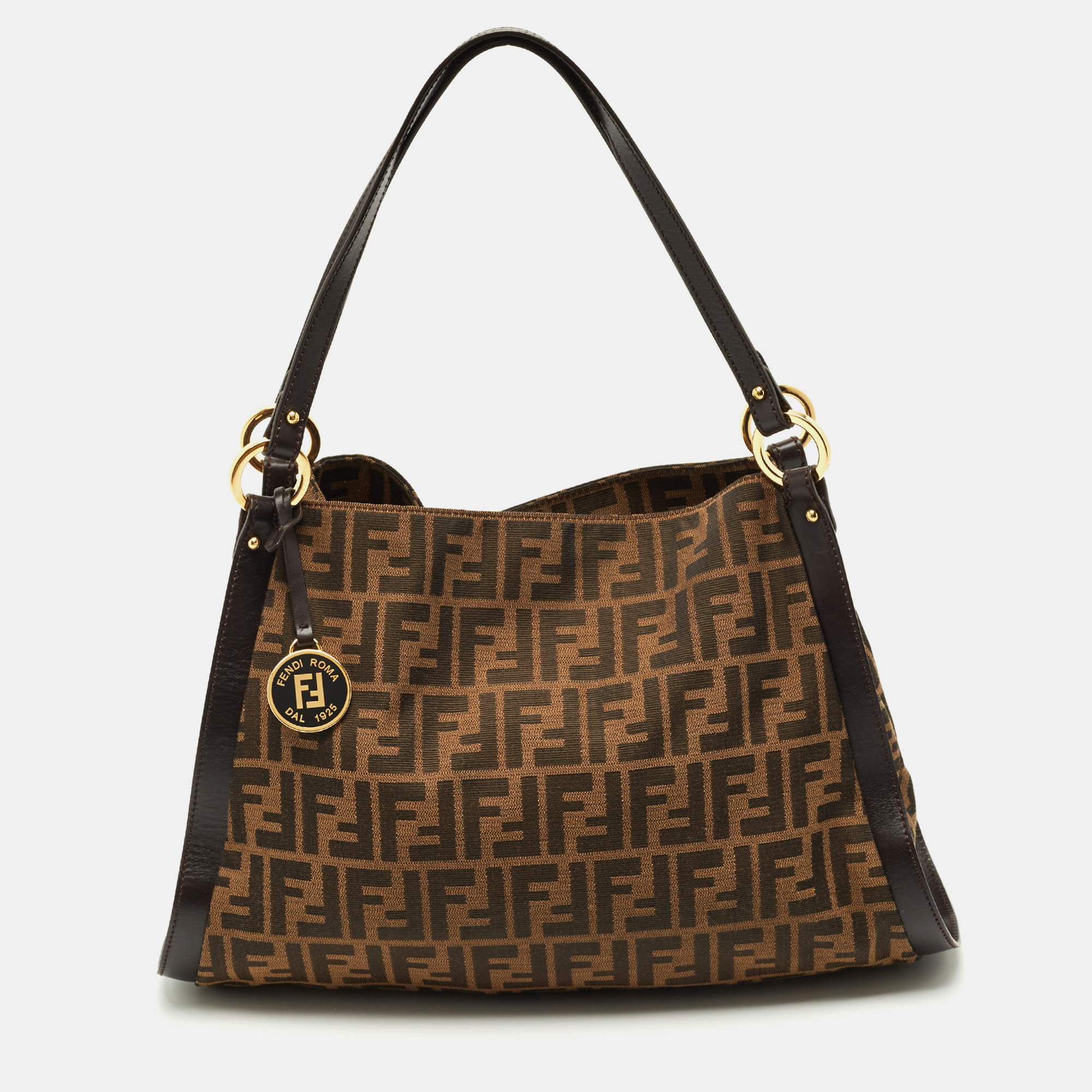 

Fendi Tobacco Zucca Canvas and Leather Chef Tote, Brown