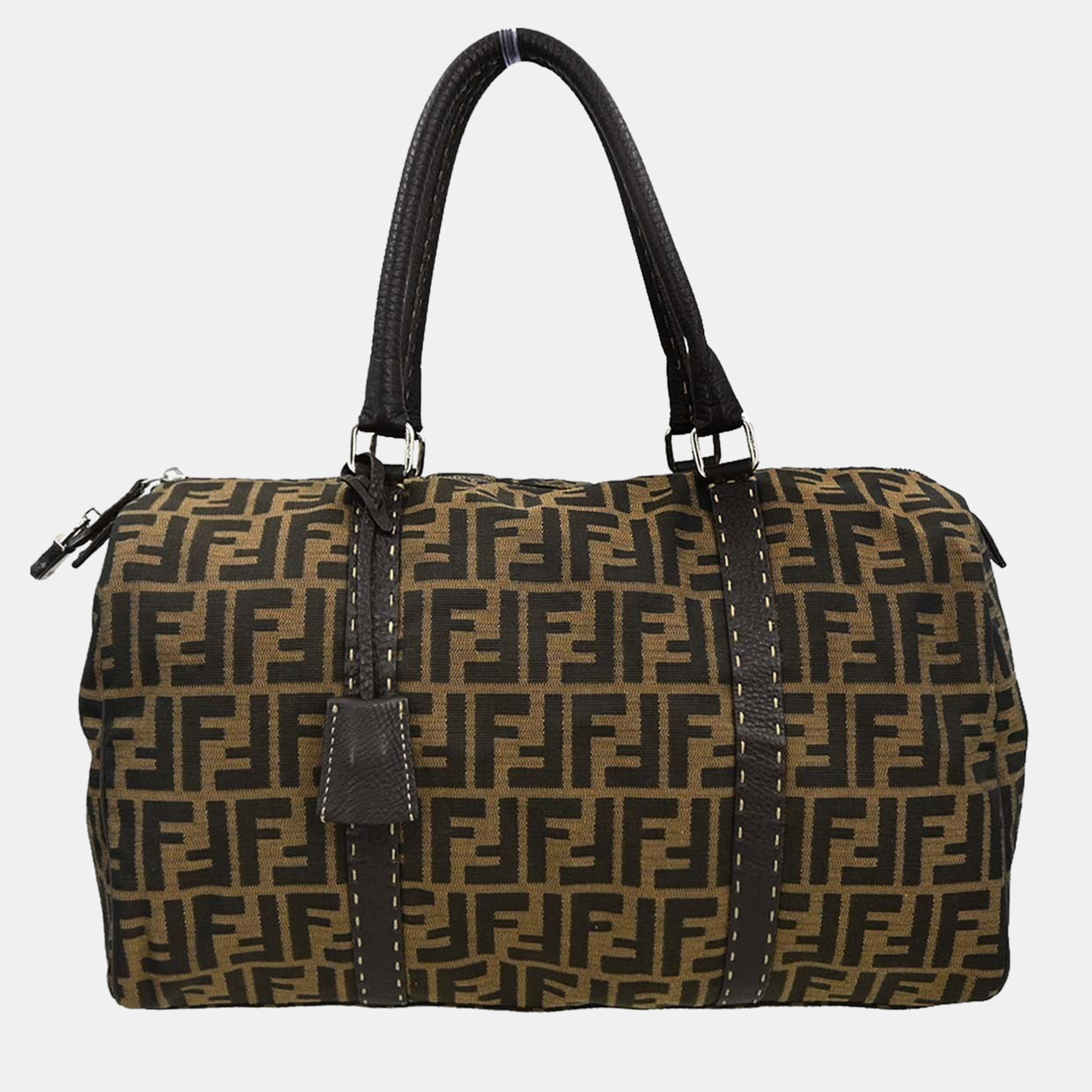 

Fendi Brown Zucca Duffle Bag, Black