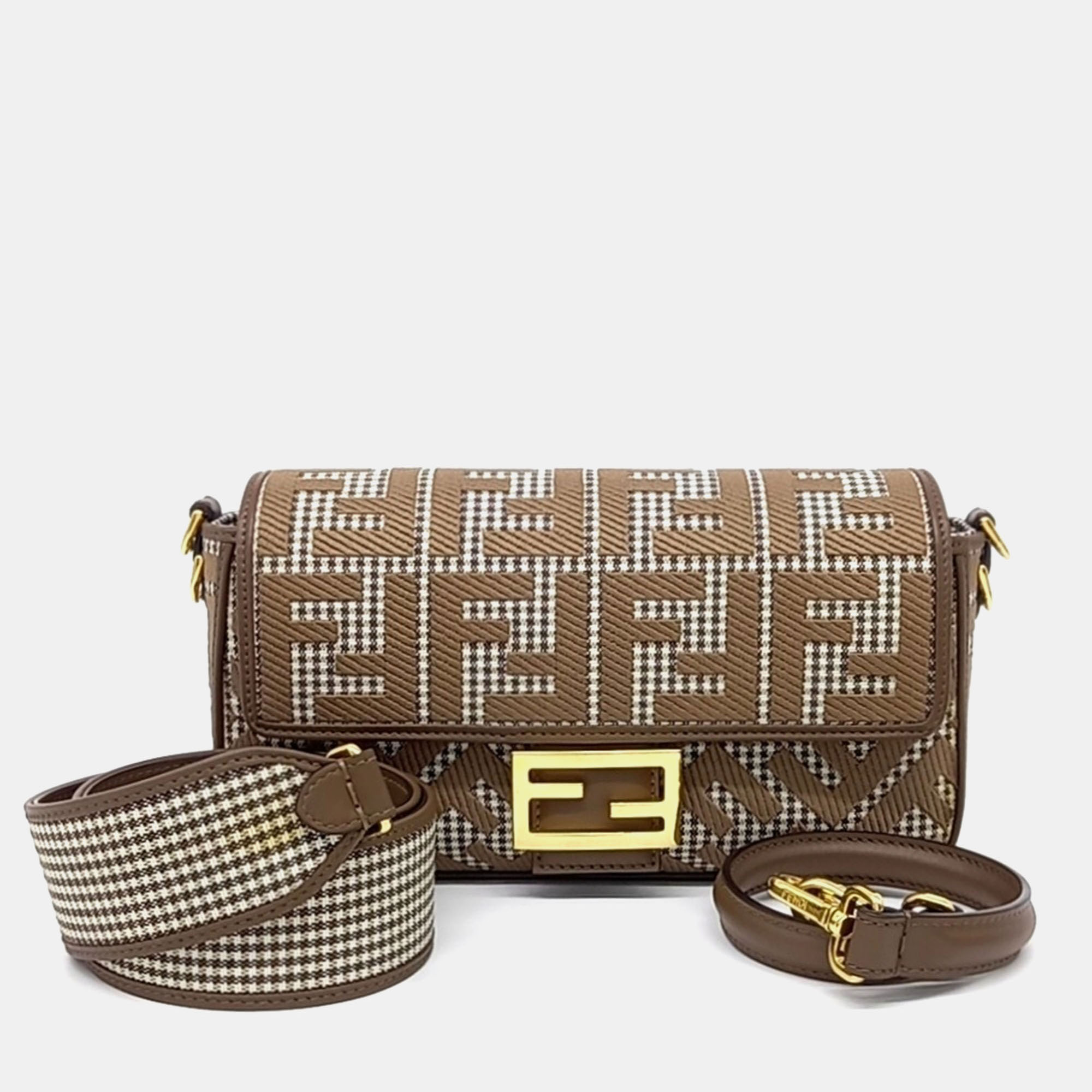 

Fendi Brown Leather Baguette Bag