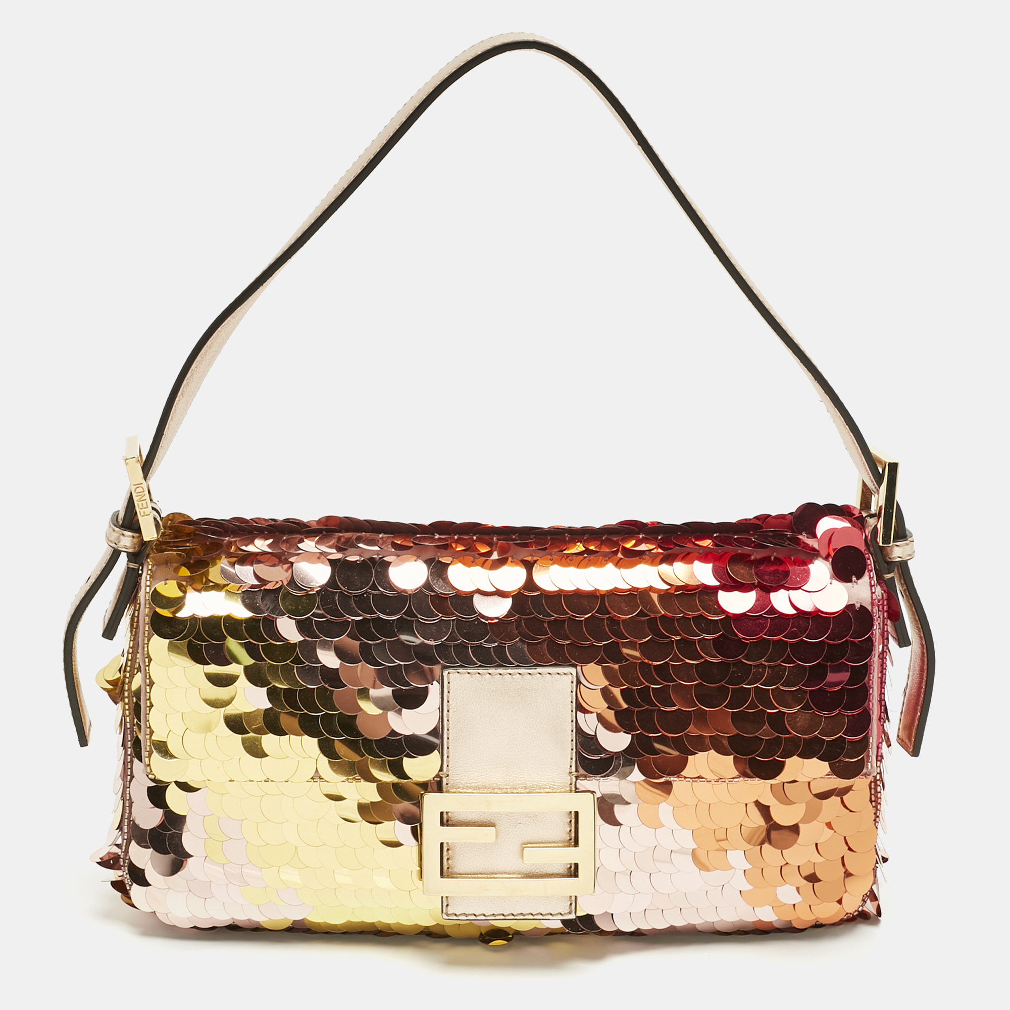 

Fendi Multicolor Sequins  Baguette Bag