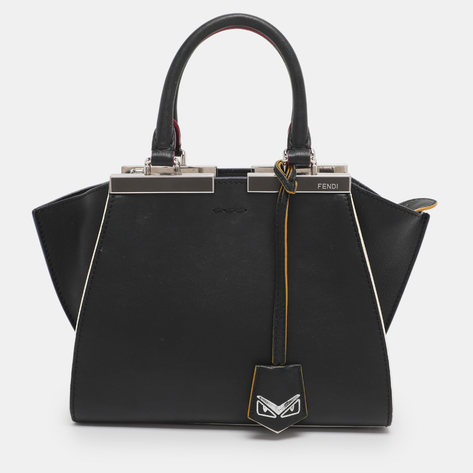 

Fendi Black Leather Petite 3Jours Tote