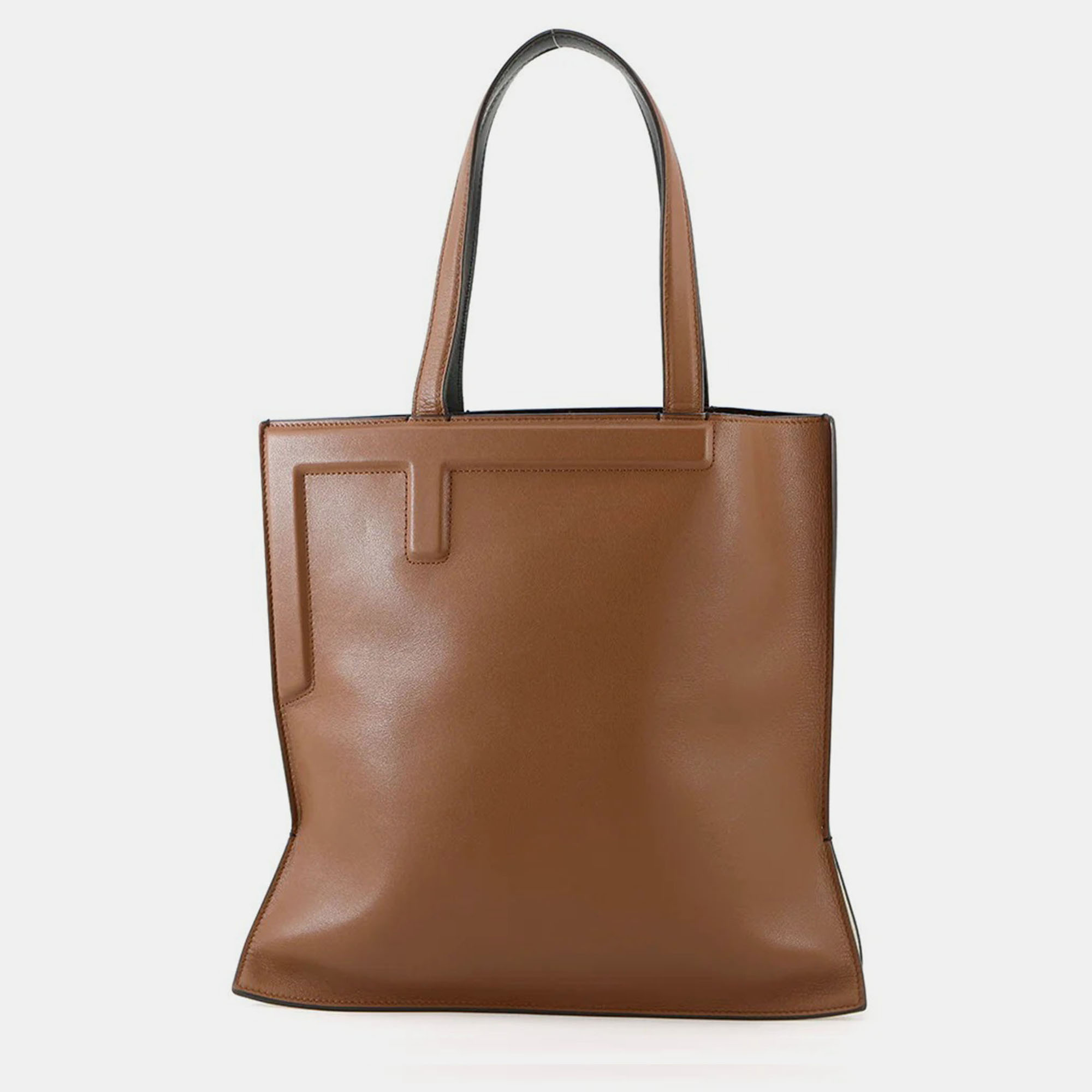 

Fendi Flip Medium Tote Brown/Black Leather Size Medium