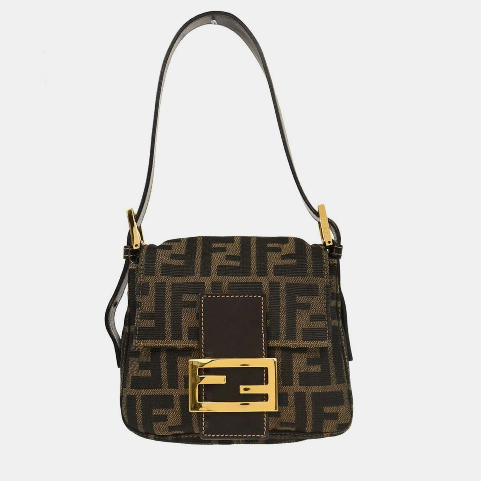 

Fendi Brown Zucca Handbag