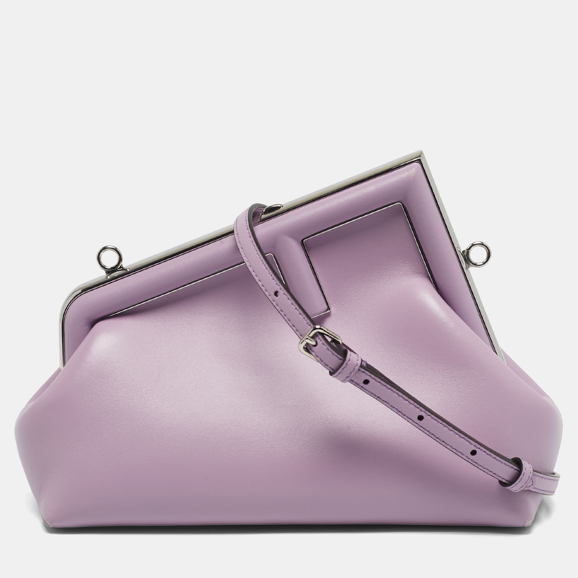 

Fendi Lilac Leather  Fendi First Clutch Bag, Purple