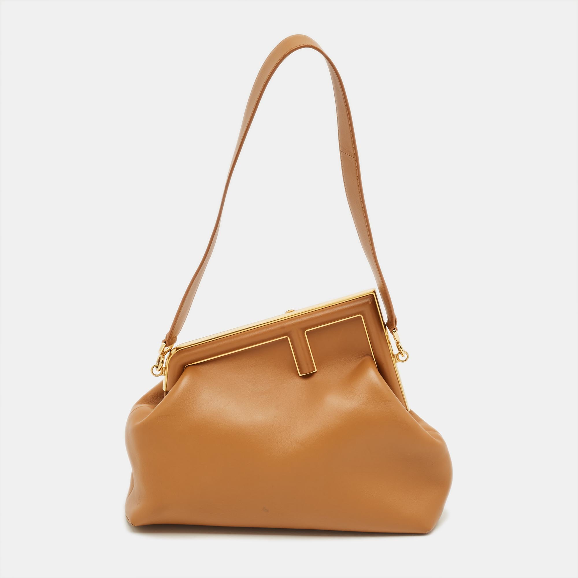 

Fendi Brown Leather  First Shoulder Bag