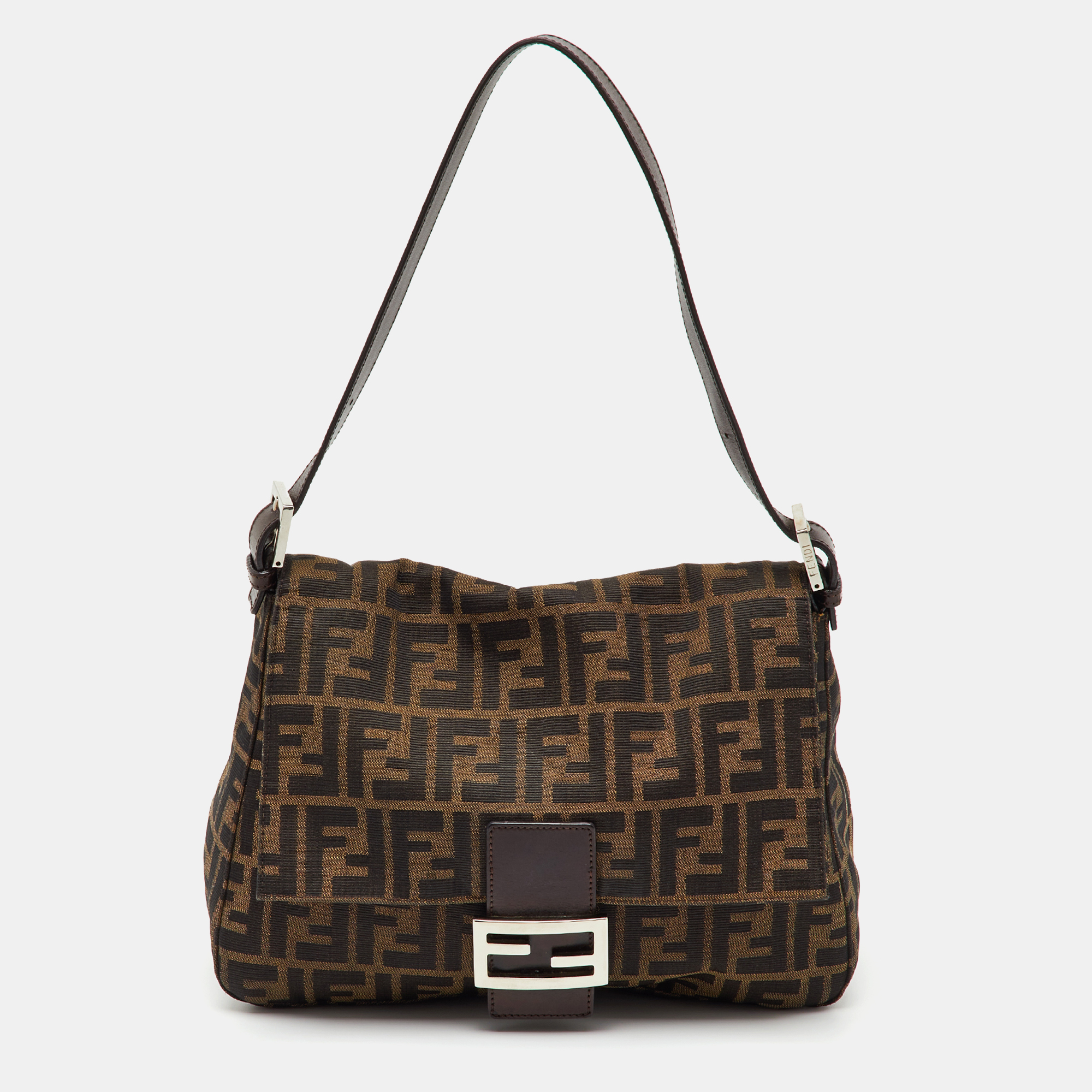 

Fendi Brown Zucca Canvas and Leather Mama Forever Shoulder Bag