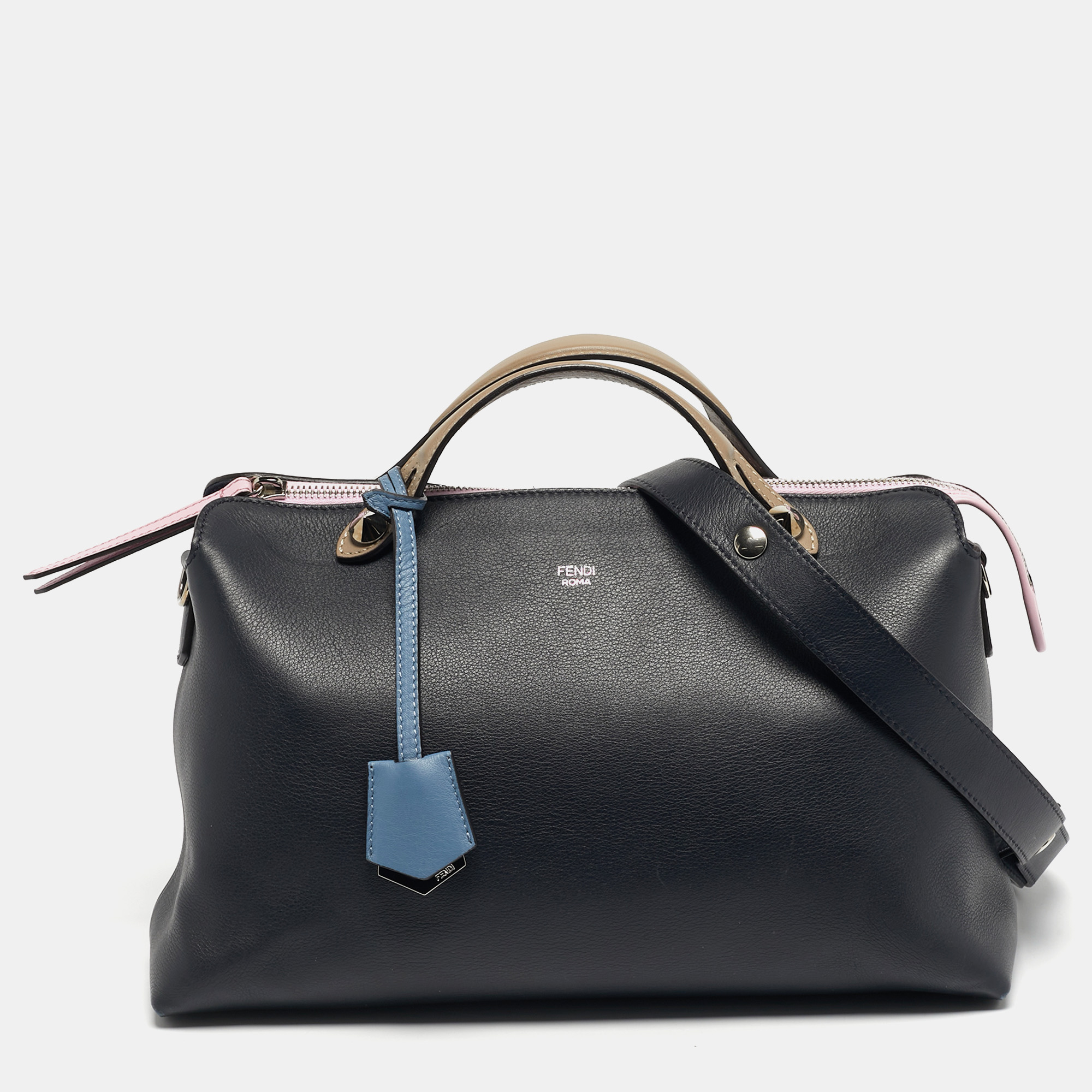 

Fendi By The Way  Tricolor Leather Boston Bag, Multicolor