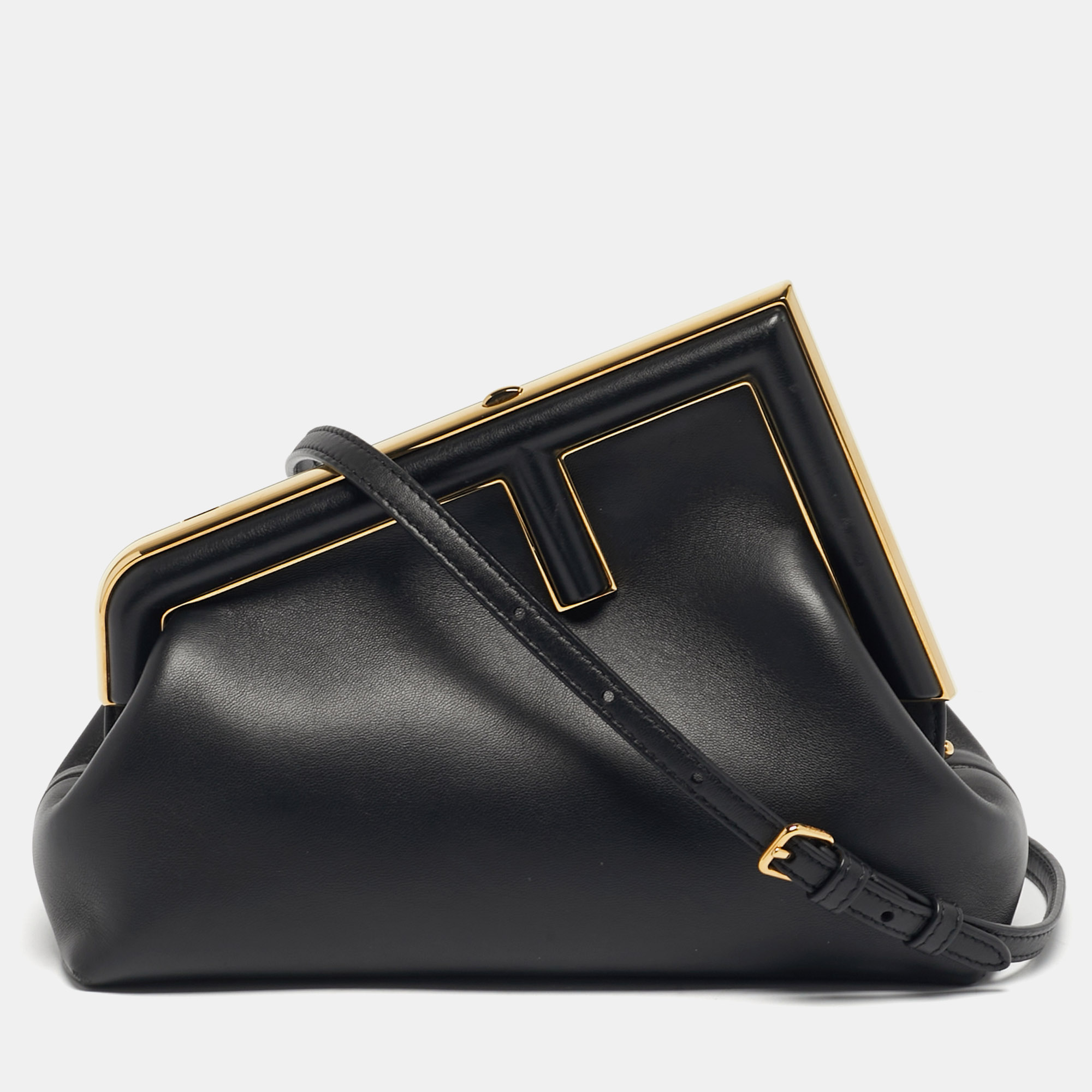 

Fendi First  Black Leather Clutch Bag