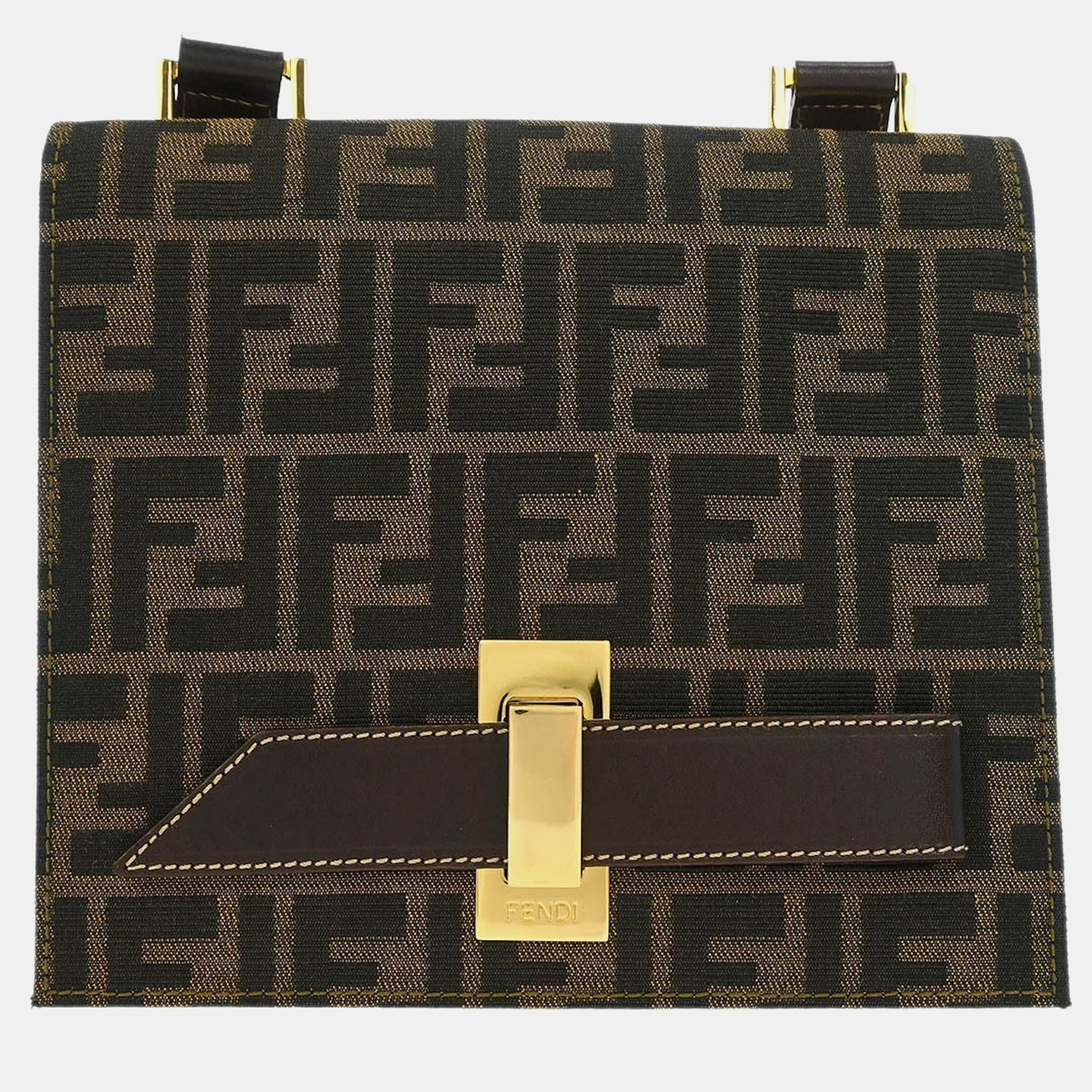 

Fendi Brown Zucca Shoulder Bag