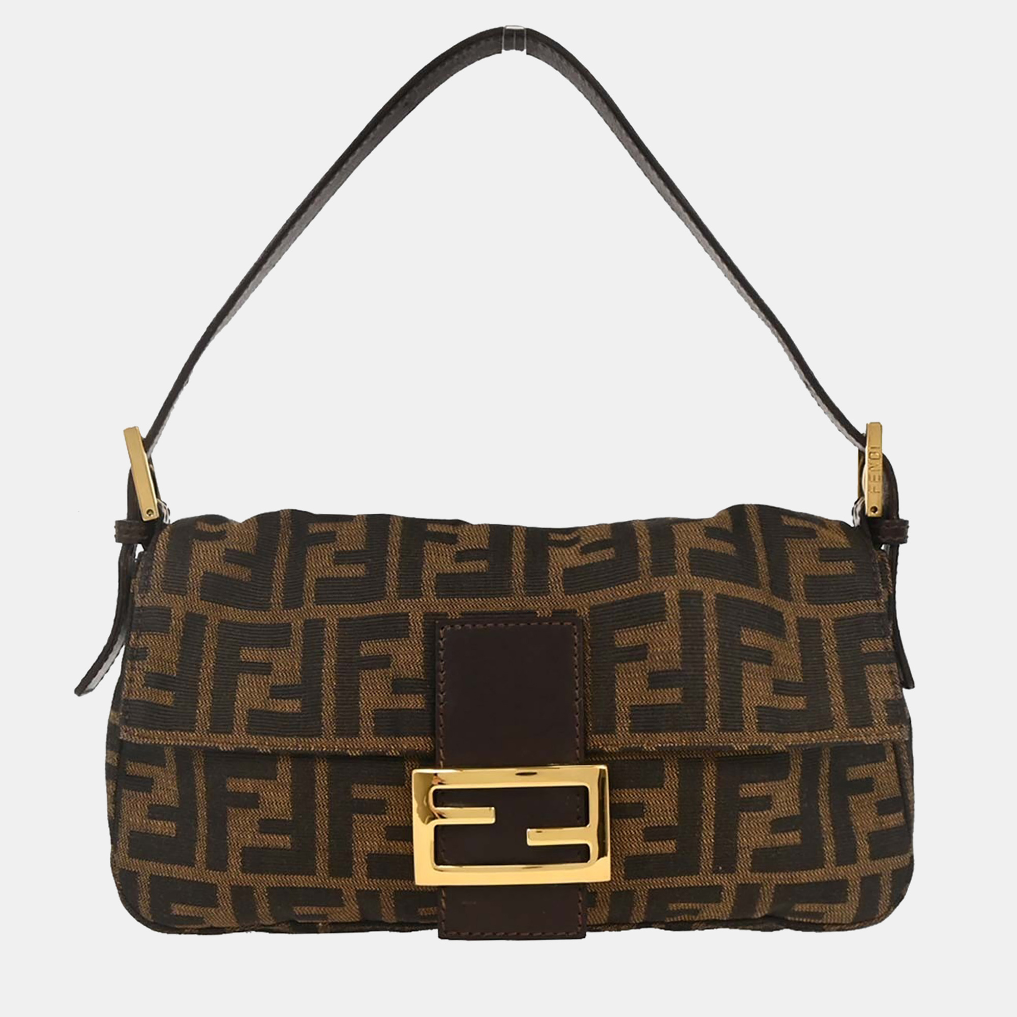 

Fendi Brown Zucca Baguette Handbag