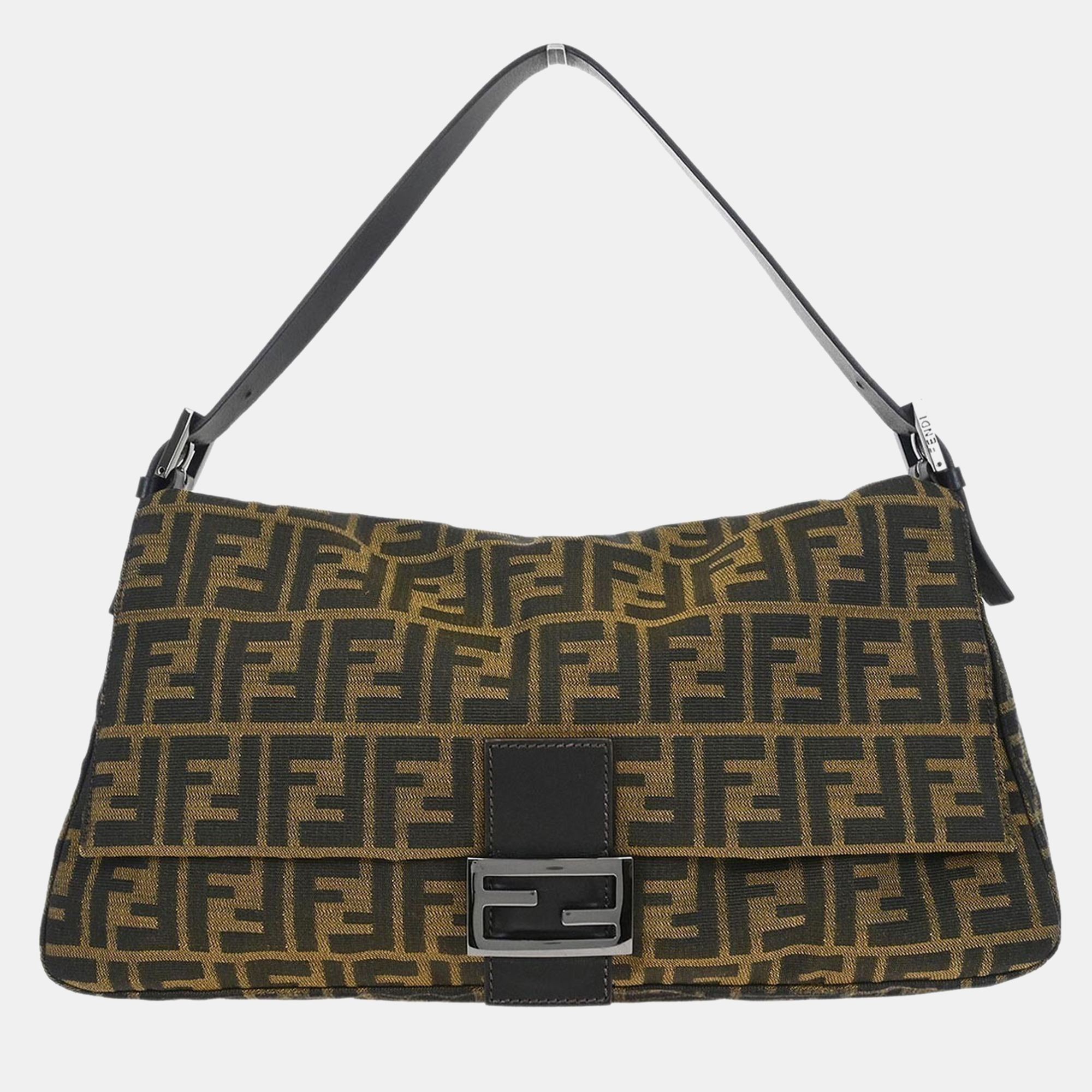 

Fendi Brown Zucca Mamma Handbag, Black