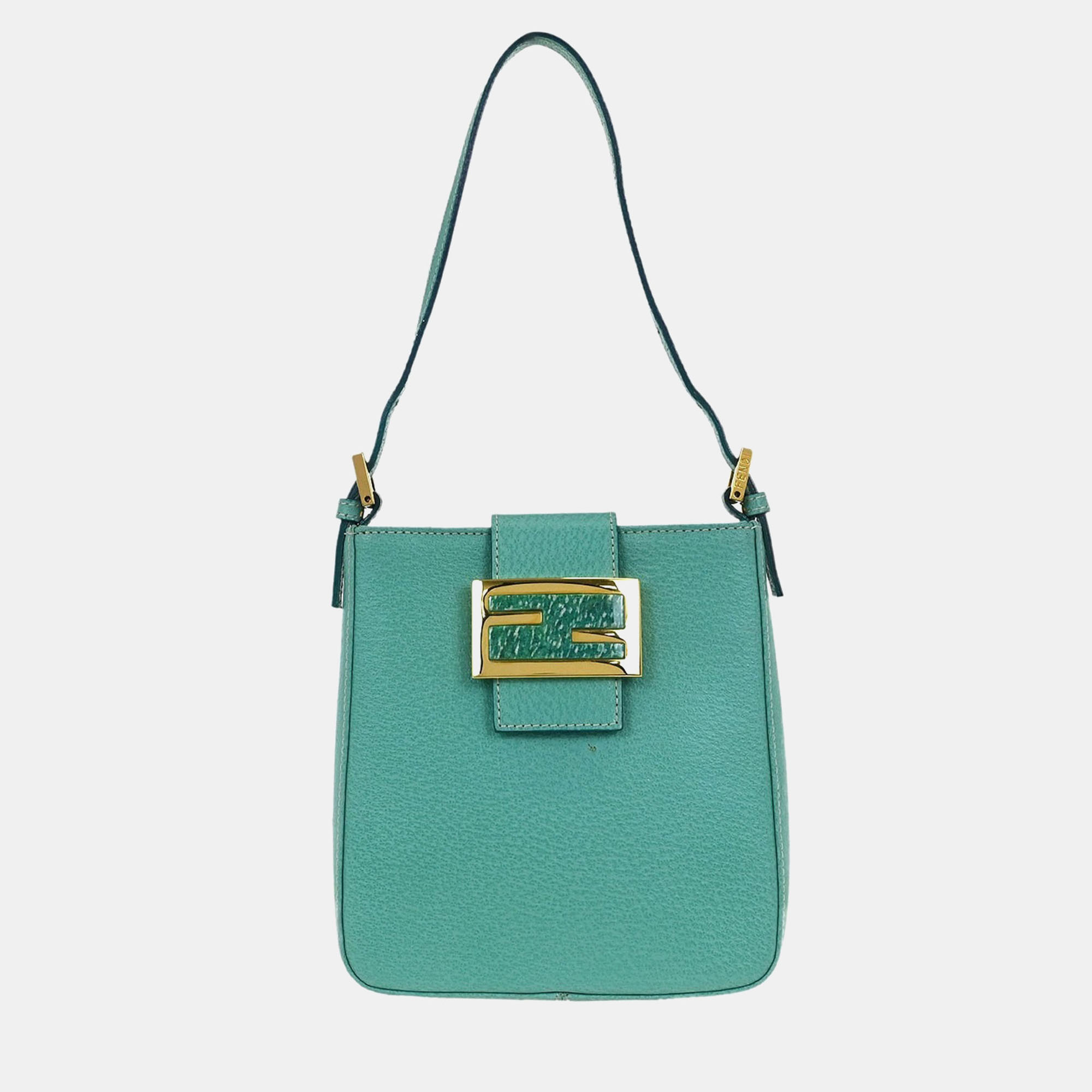 

Fendi Green Pigskin Handbag