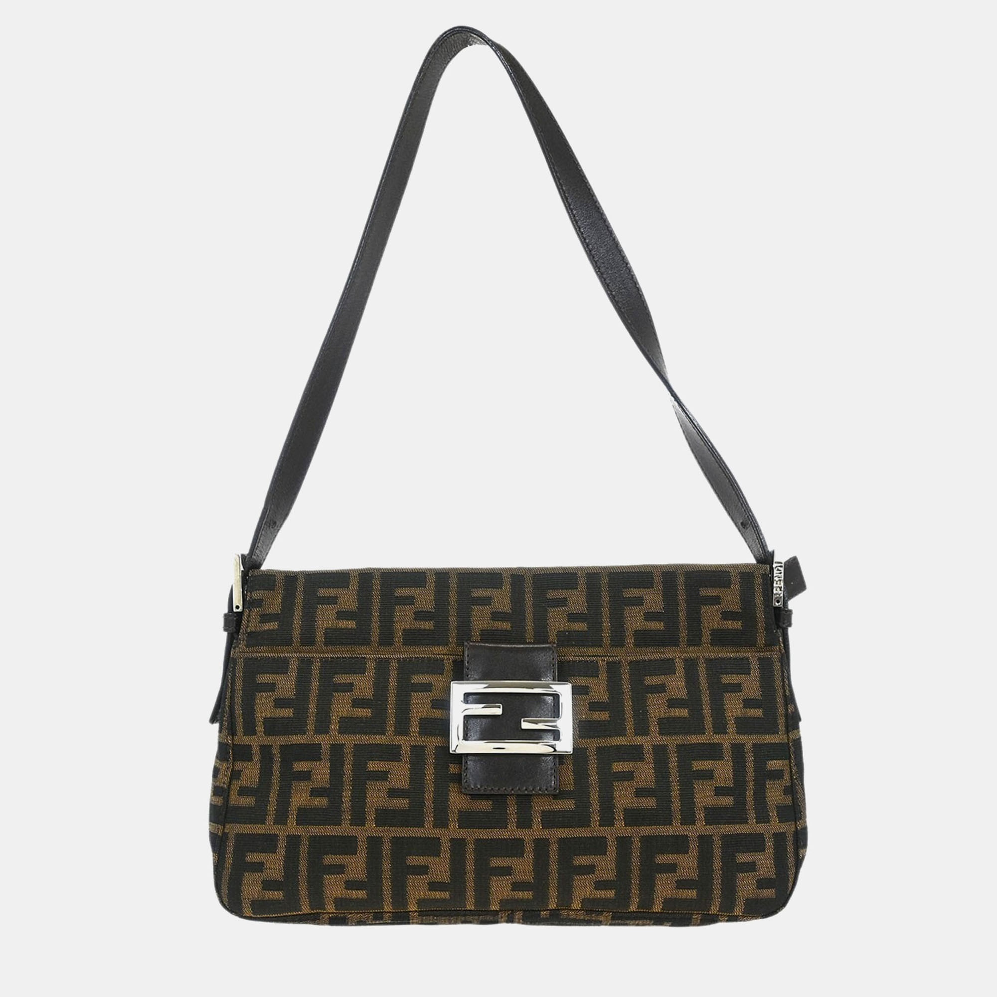 

Fendi Zucca Brown Canvas Shoulder Bag