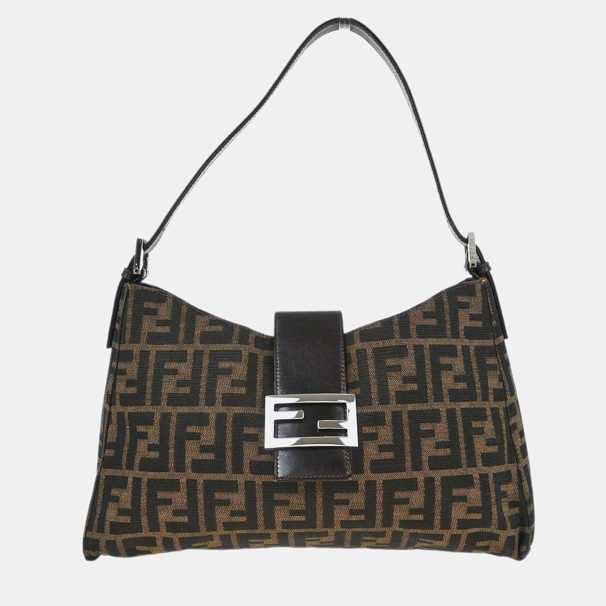 

Fendi Zucca Brown Canvas Shoulder Bag